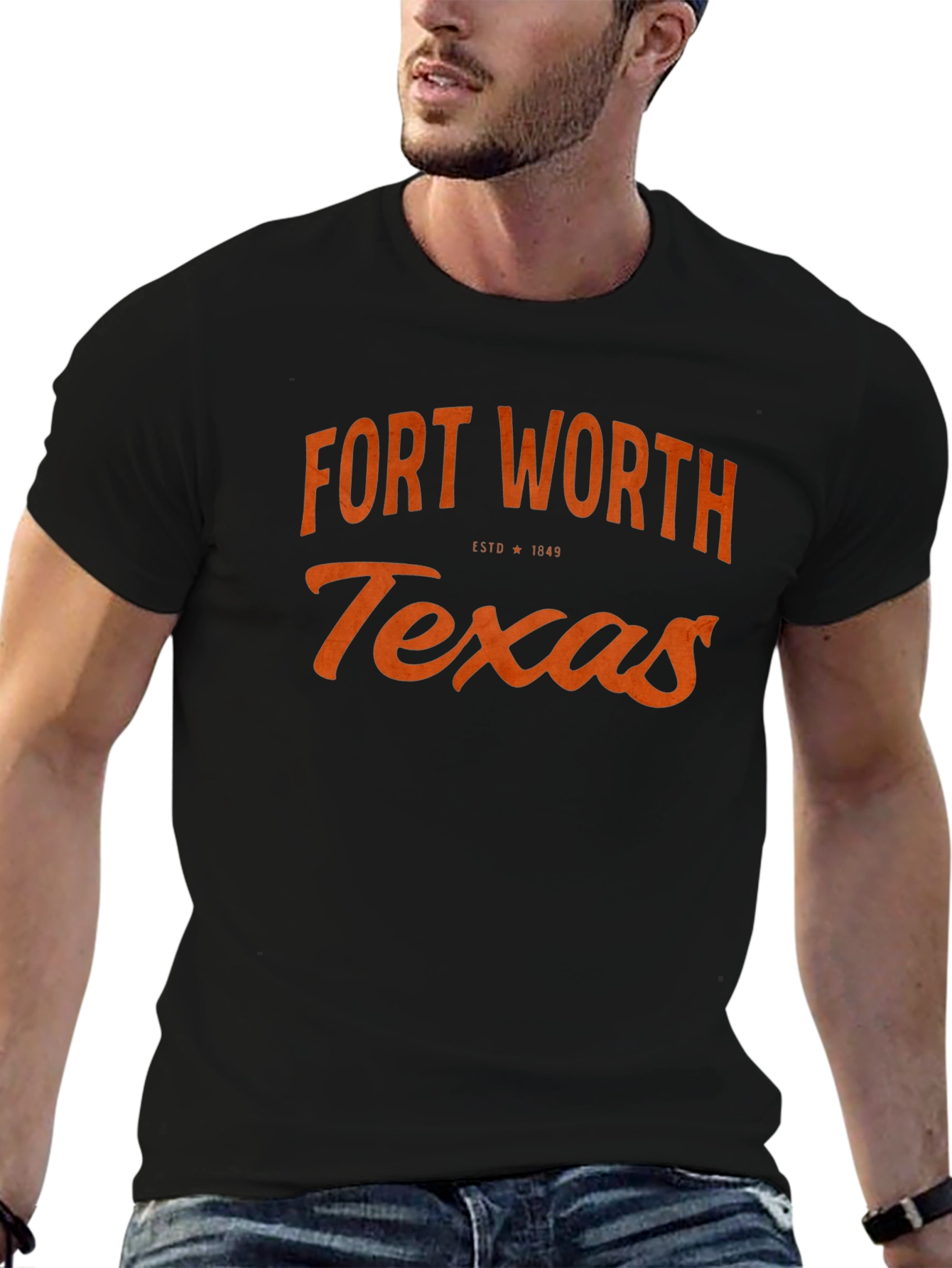 Fort Worth Texas T-Shirt Black