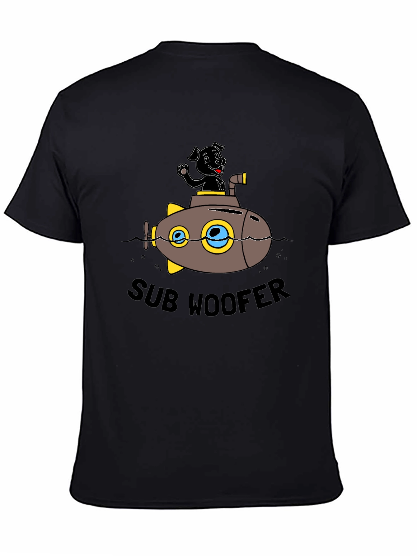 Sub Woofer Graphic Black T-Shirt