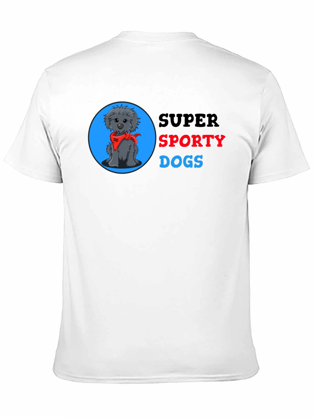 Super Sporty Dogs Black T-Shirt