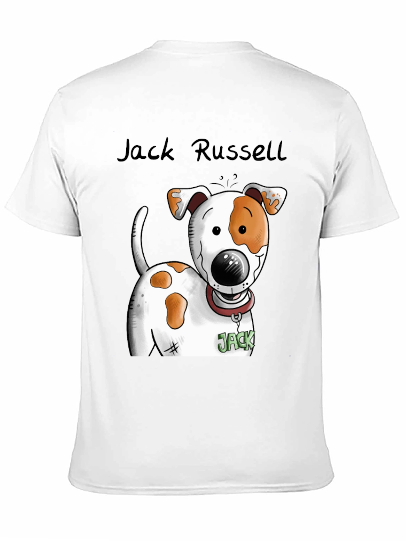Jack Russell Dog Graphic T-Shirt - Black