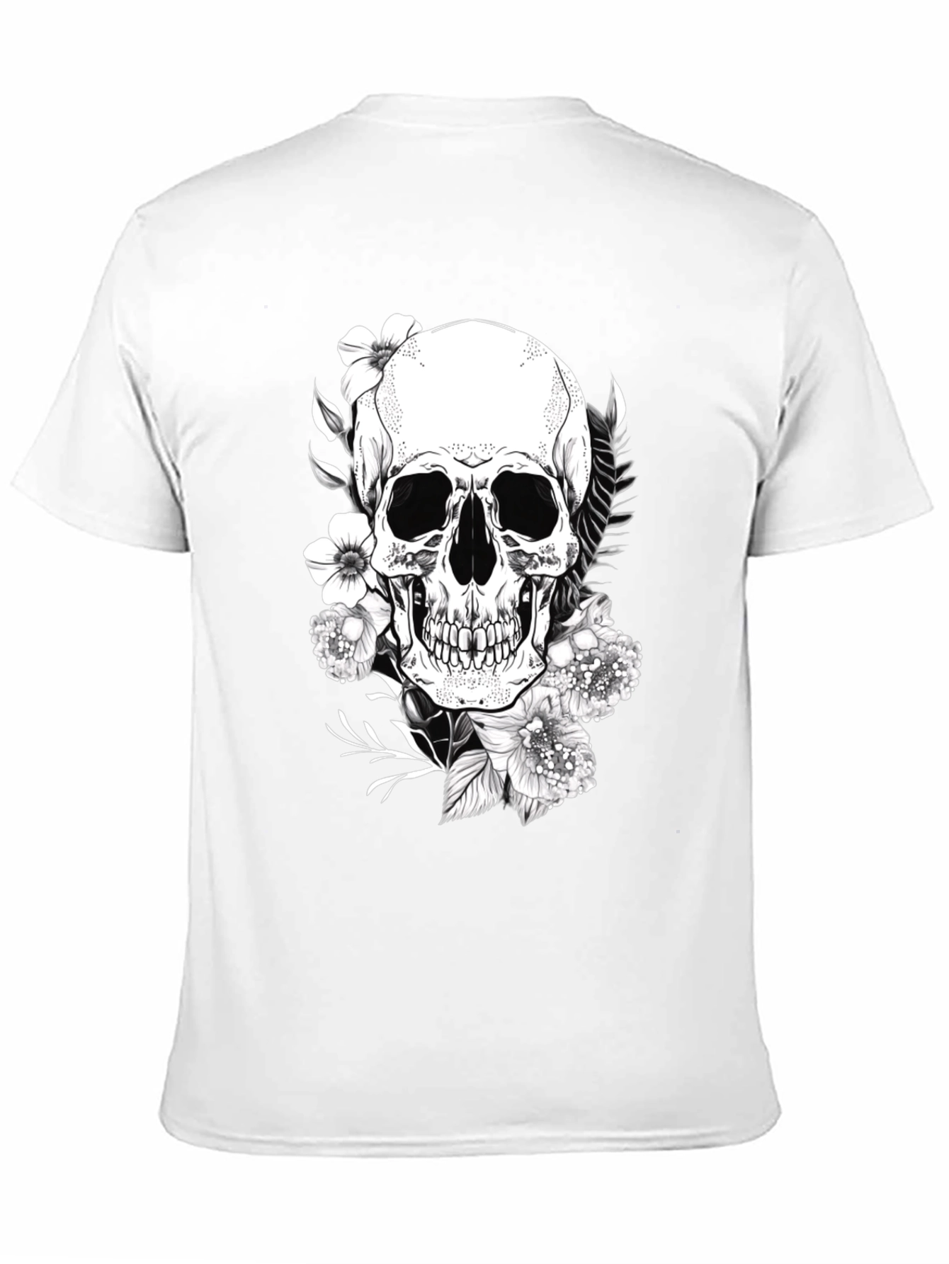 Skull & Floral Graphic Tee