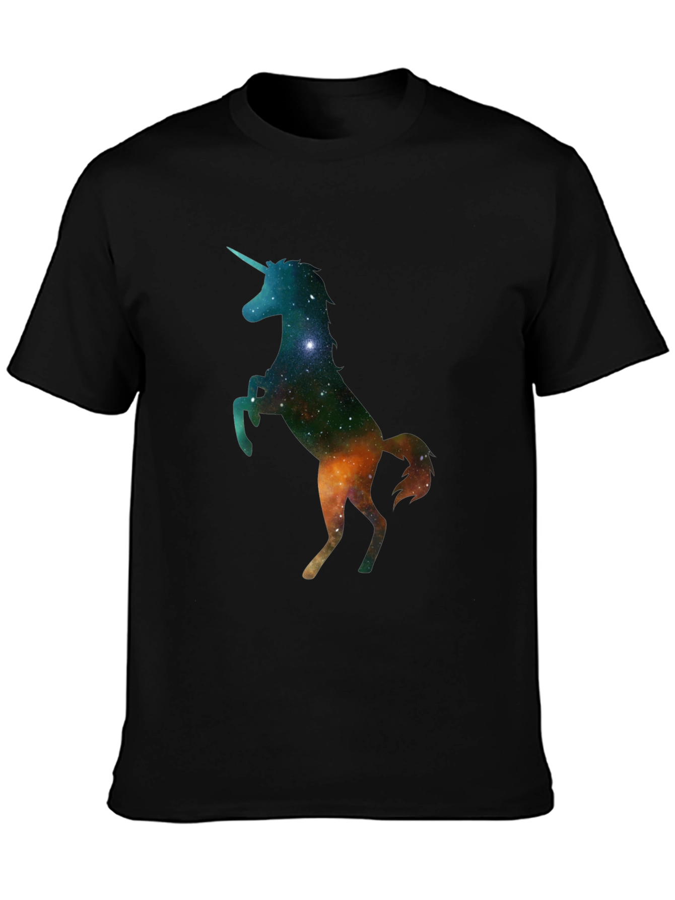 Unicorn Galaxy Black T-Shirt