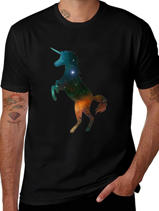 Unicorn Galaxy Black T-Shirt