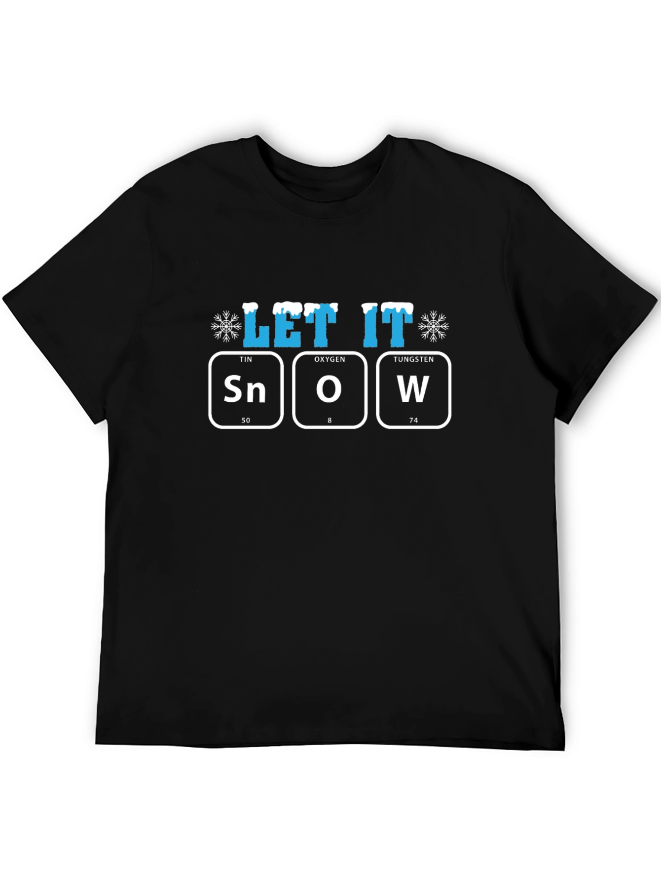 Let It Snow T-Shirt Periodic Table Design