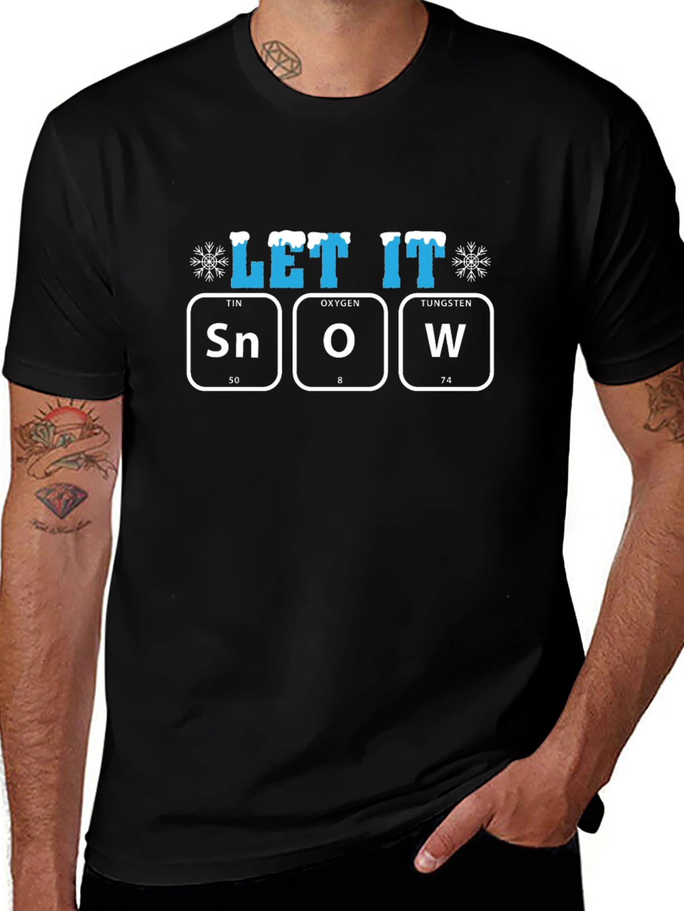 Let It Snow T-Shirt Periodic Table Design