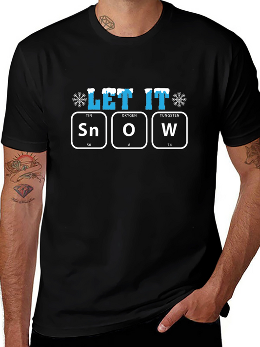 Let It Snow T-Shirt Periodic Table Design
