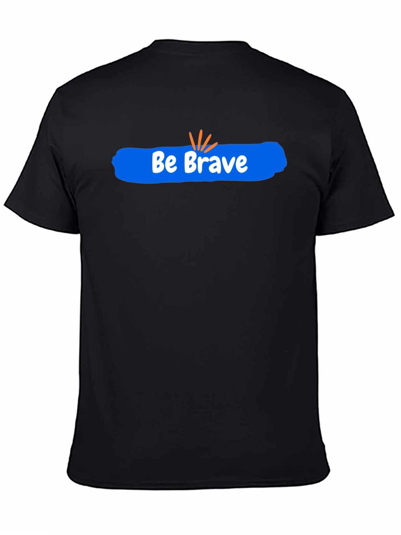 Be Brave Graphic Tee - Black Cotton Comfort