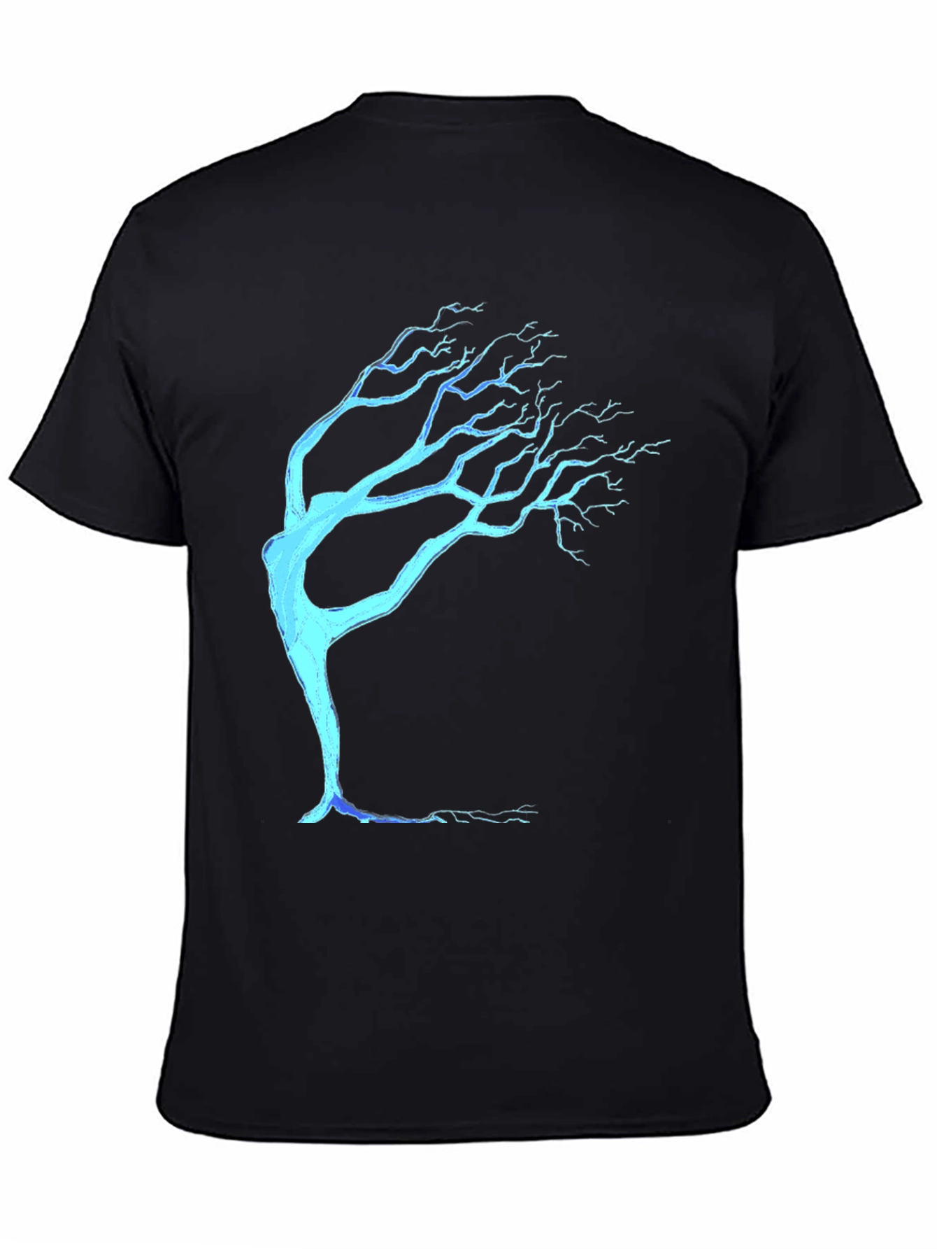Abstract Tree Graphic Tee - Modern Casual Style
