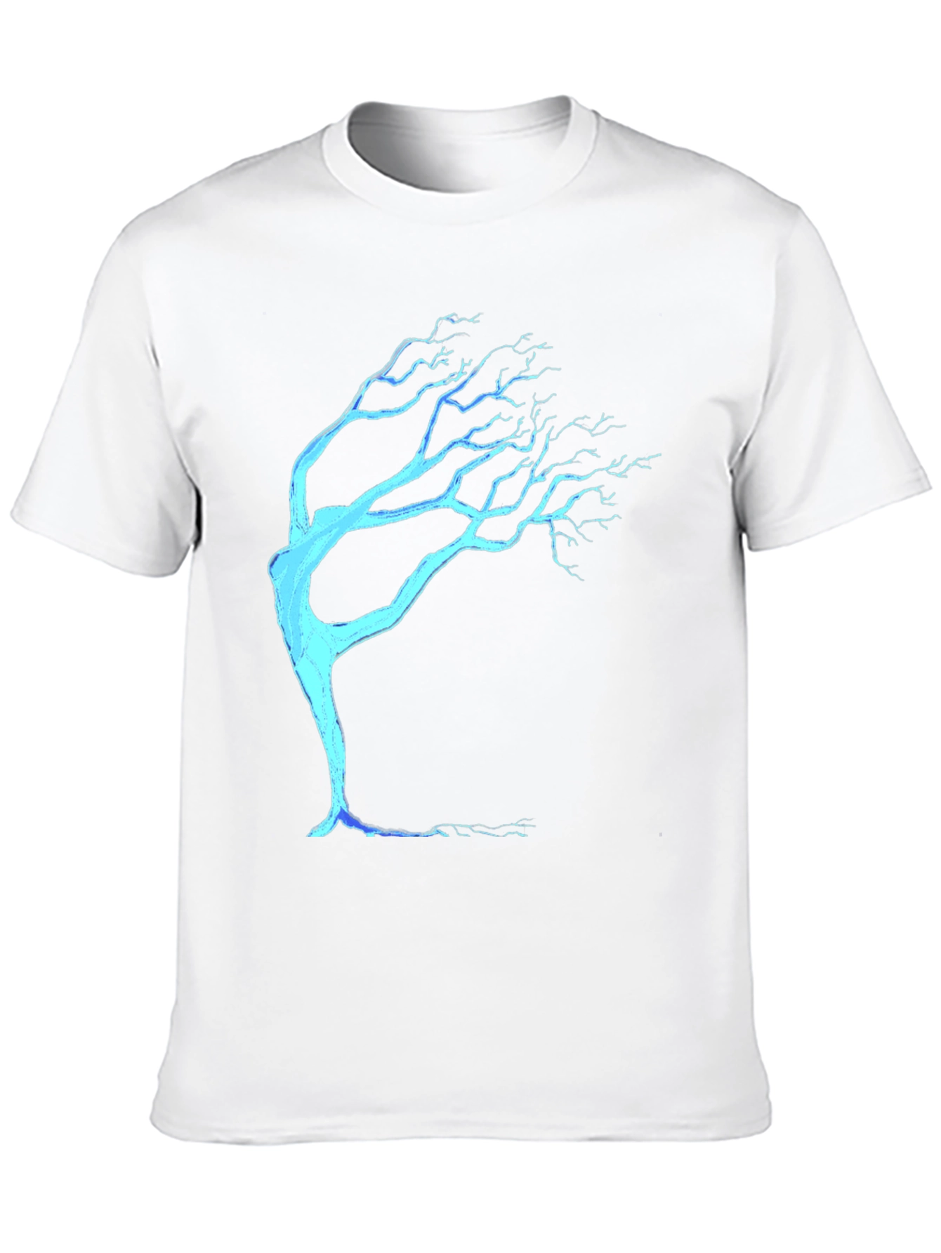 Abstract Tree Graphic Tee - Modern Casual Style