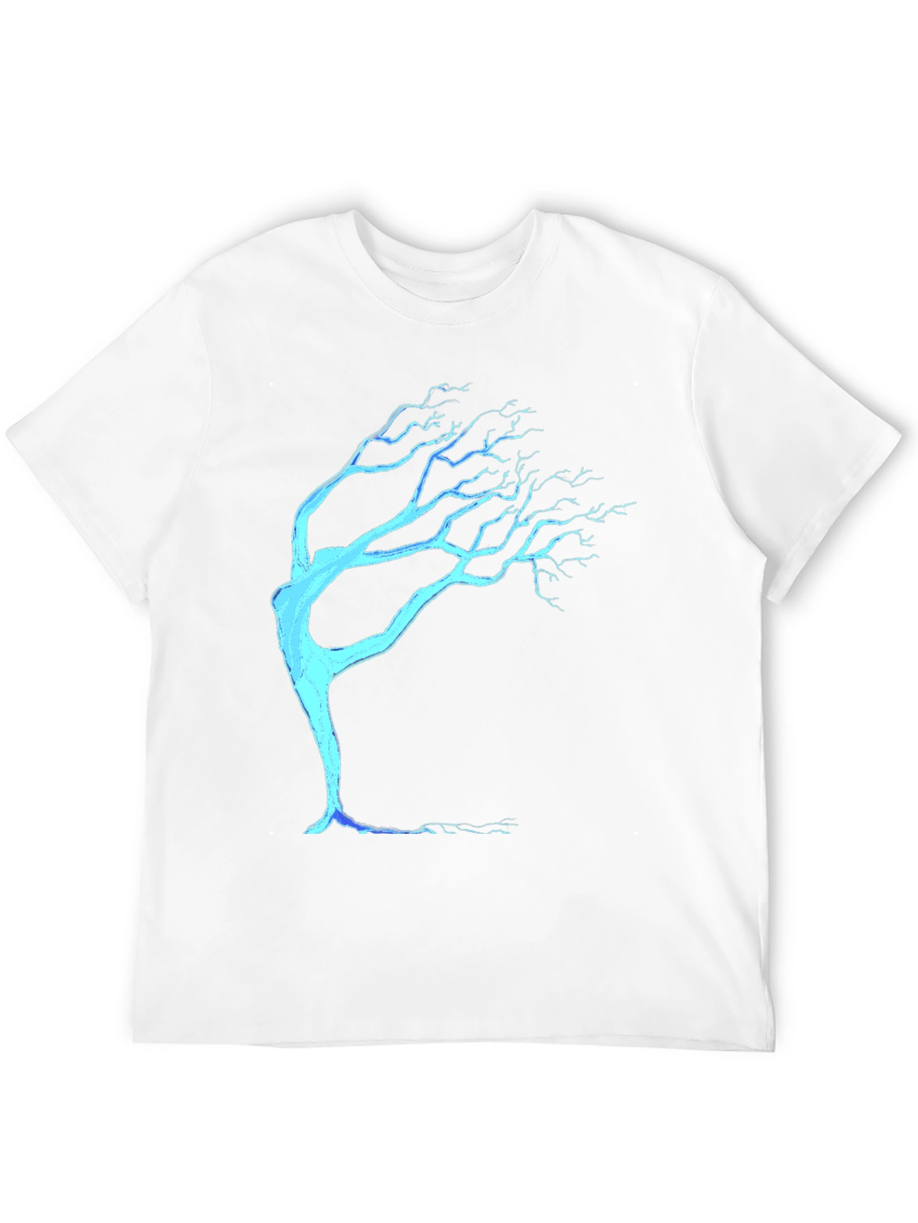 Abstract Tree Graphic Tee - Modern Casual Style
