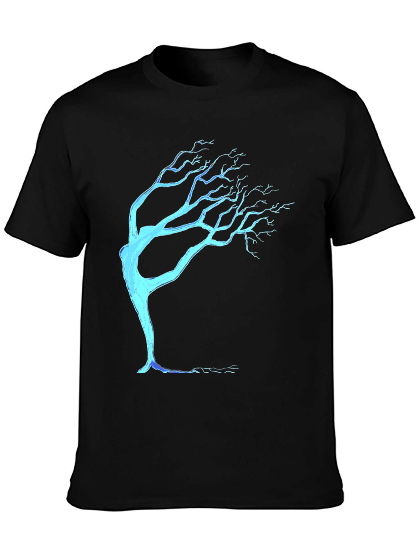 Abstract Tree Graphic Tee - Modern Casual Style