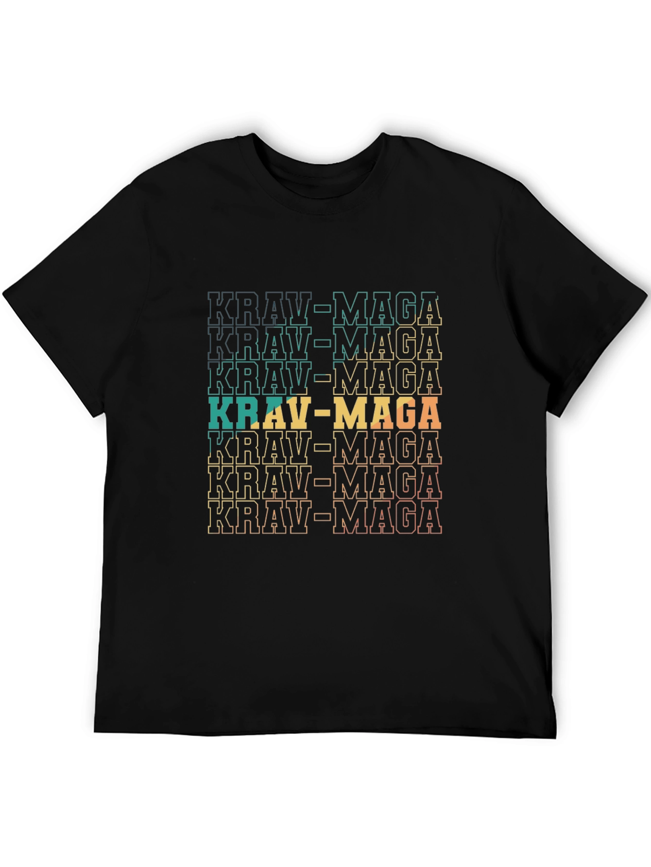 Krav Maga Graphic Tee - Retro Martial Arts Style