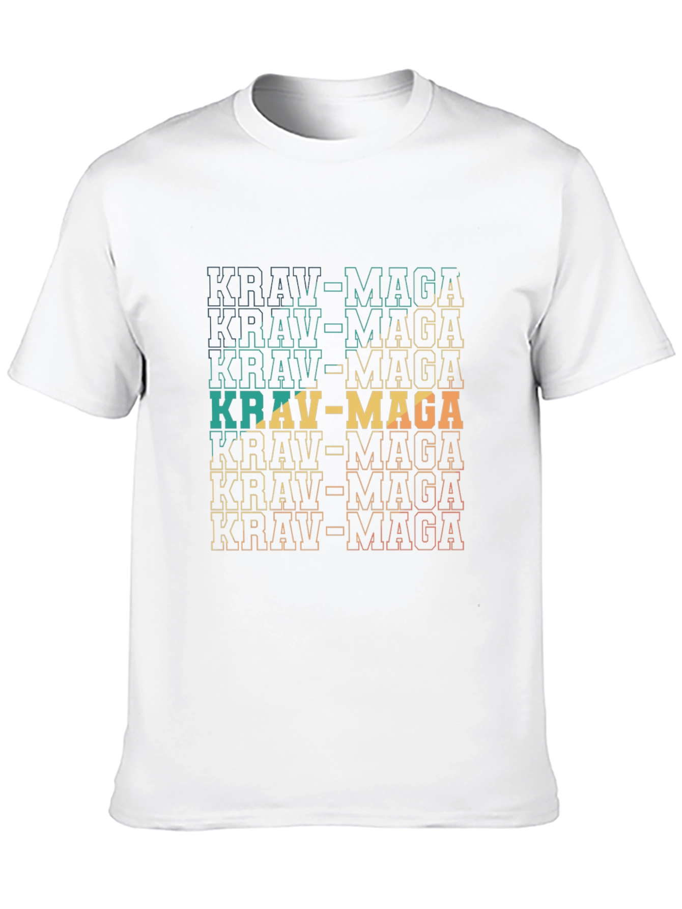 Krav Maga Graphic Tee - Retro Martial Arts Style