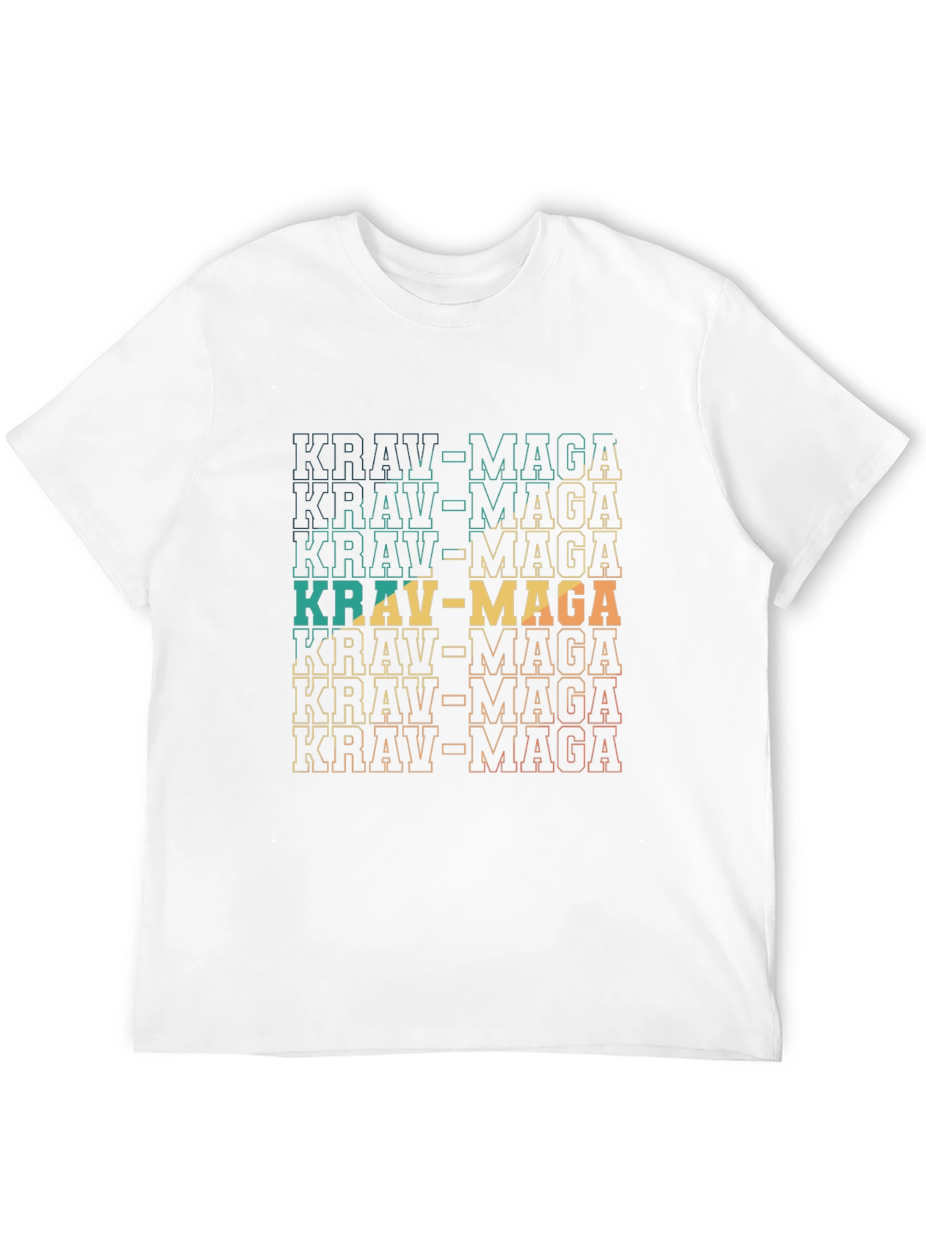 Krav Maga Graphic Tee - Retro Martial Arts Style