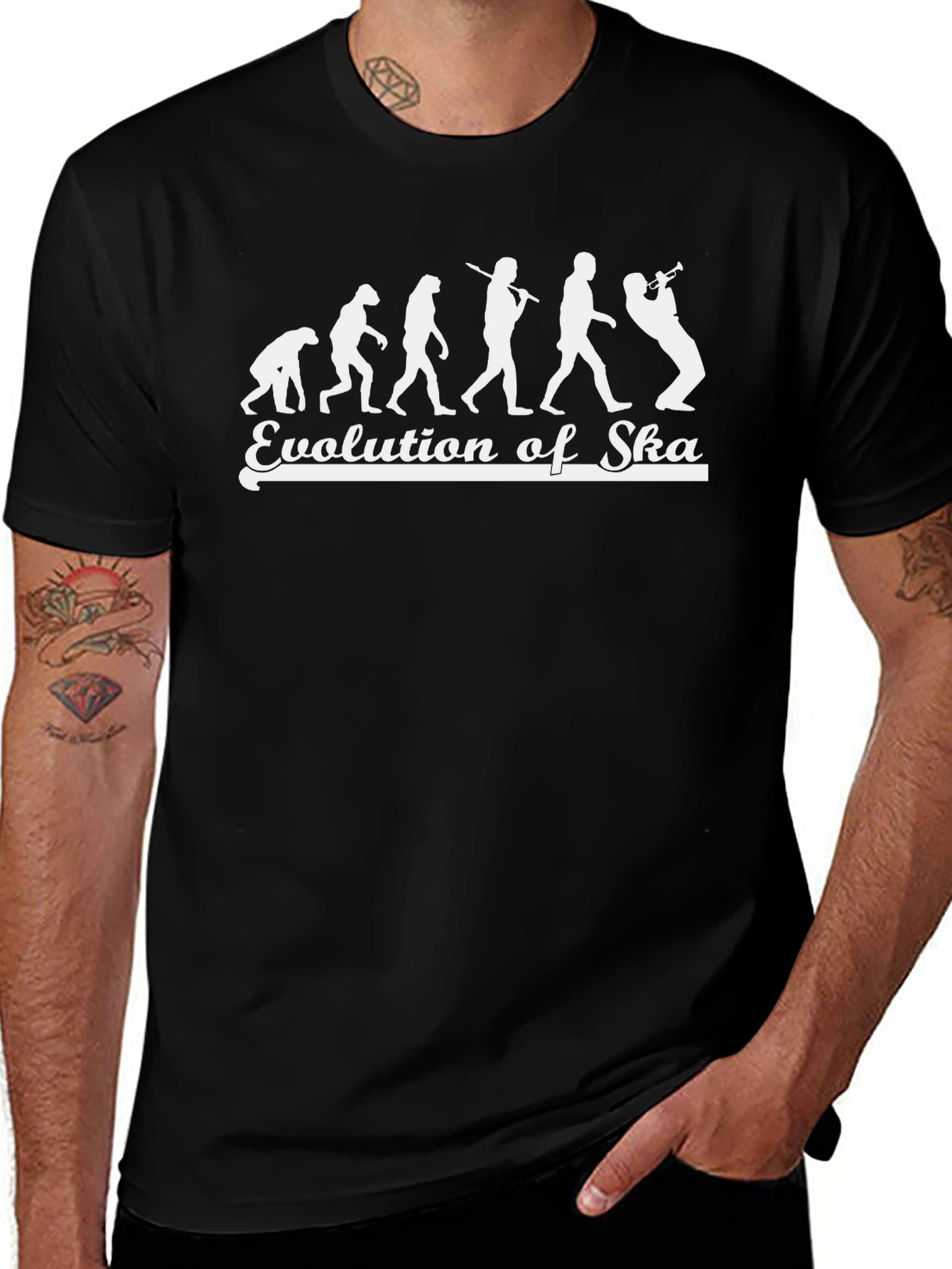 Evolution of Ska Graphic T-Shirt - Black