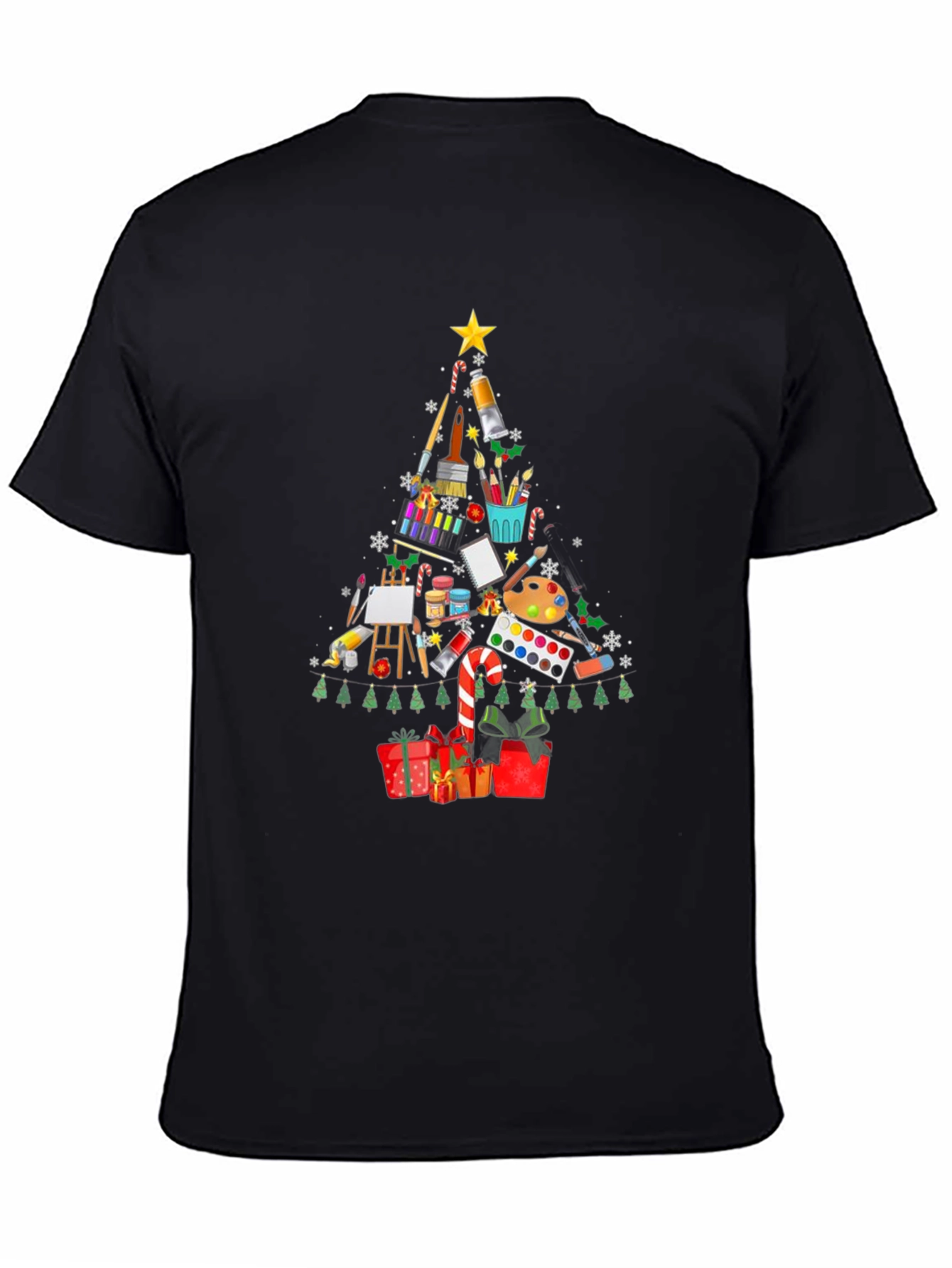 Artist Christmas Tree T-Shirt