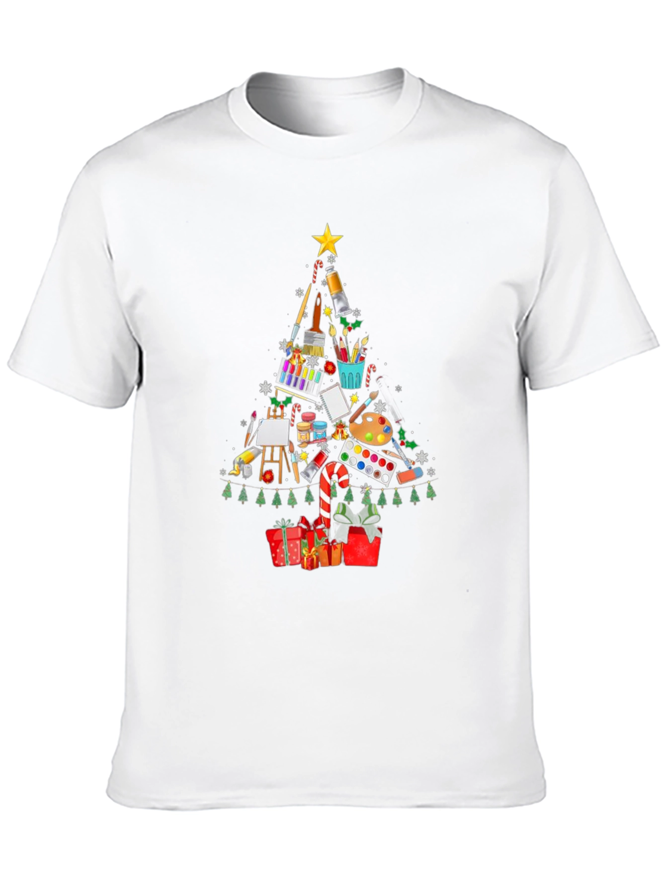 Artist Christmas Tree T-Shirt