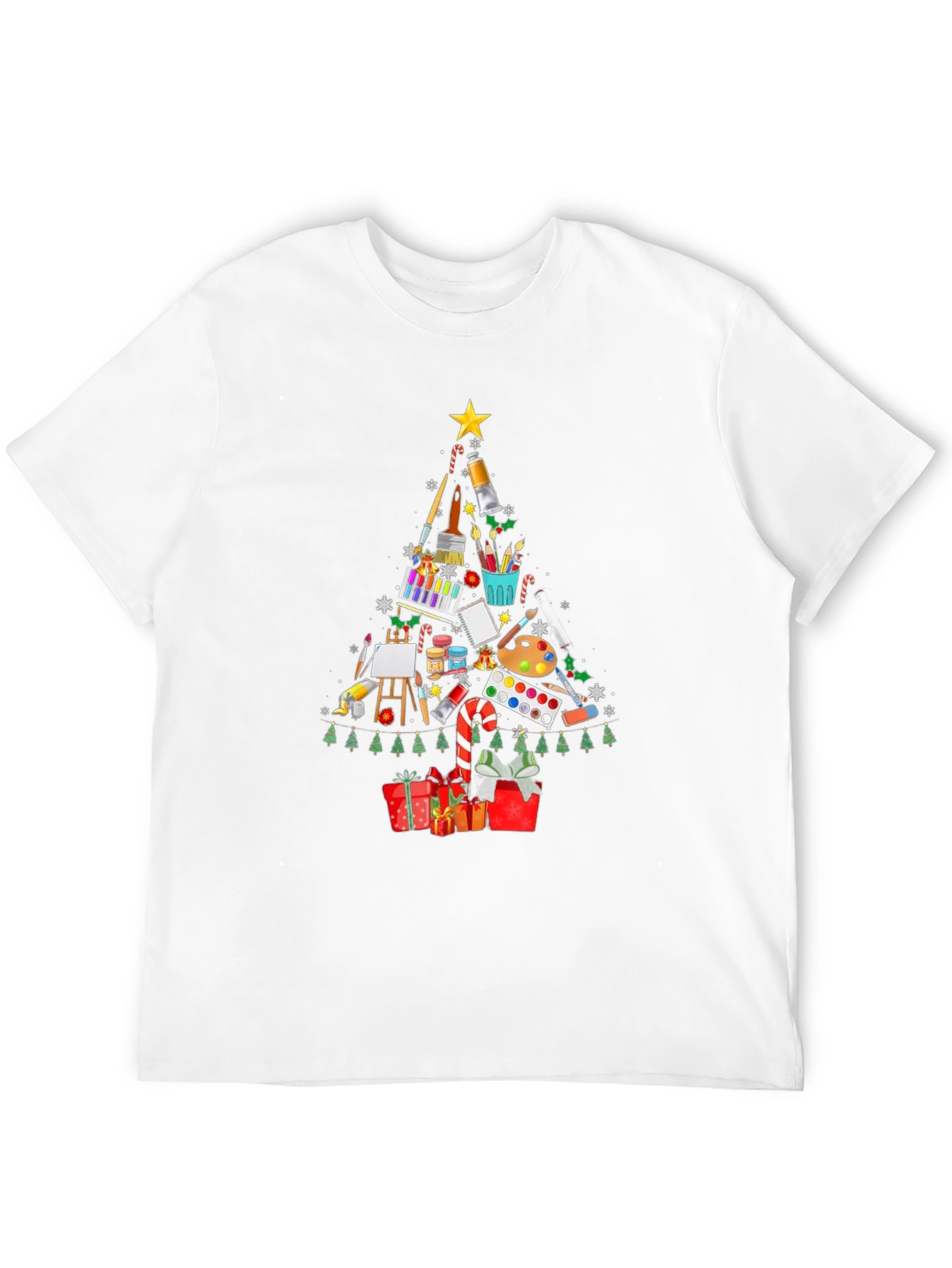 Artist Christmas Tree T-Shirt