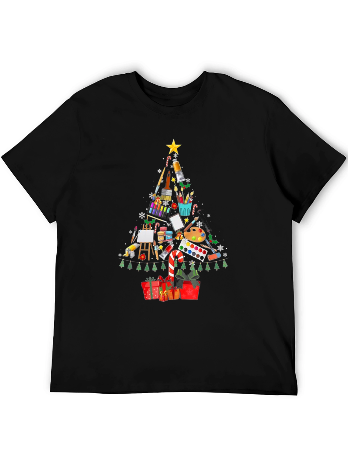 Artist Christmas Tree T-Shirt