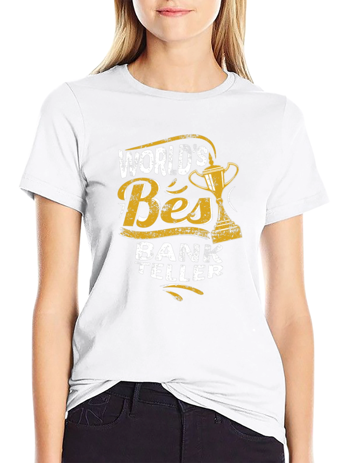 Worlds Best Bank Teller Black T-Shirt