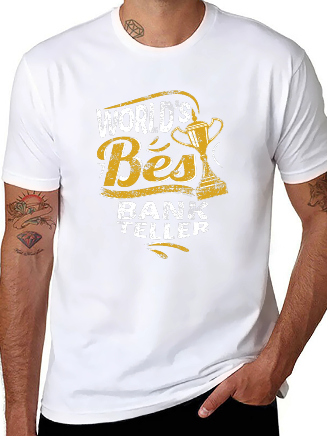 Worlds Best Bank Teller Black T-Shirt
