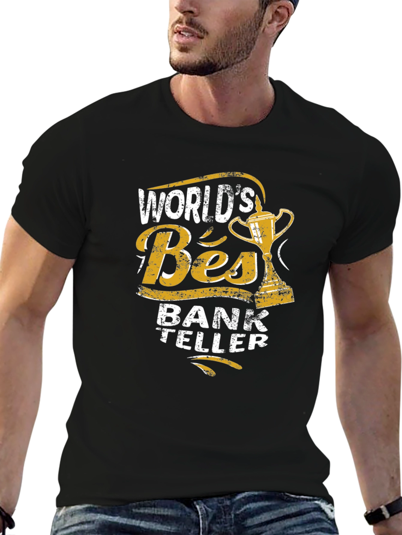 Worlds Best Bank Teller Black T-Shirt