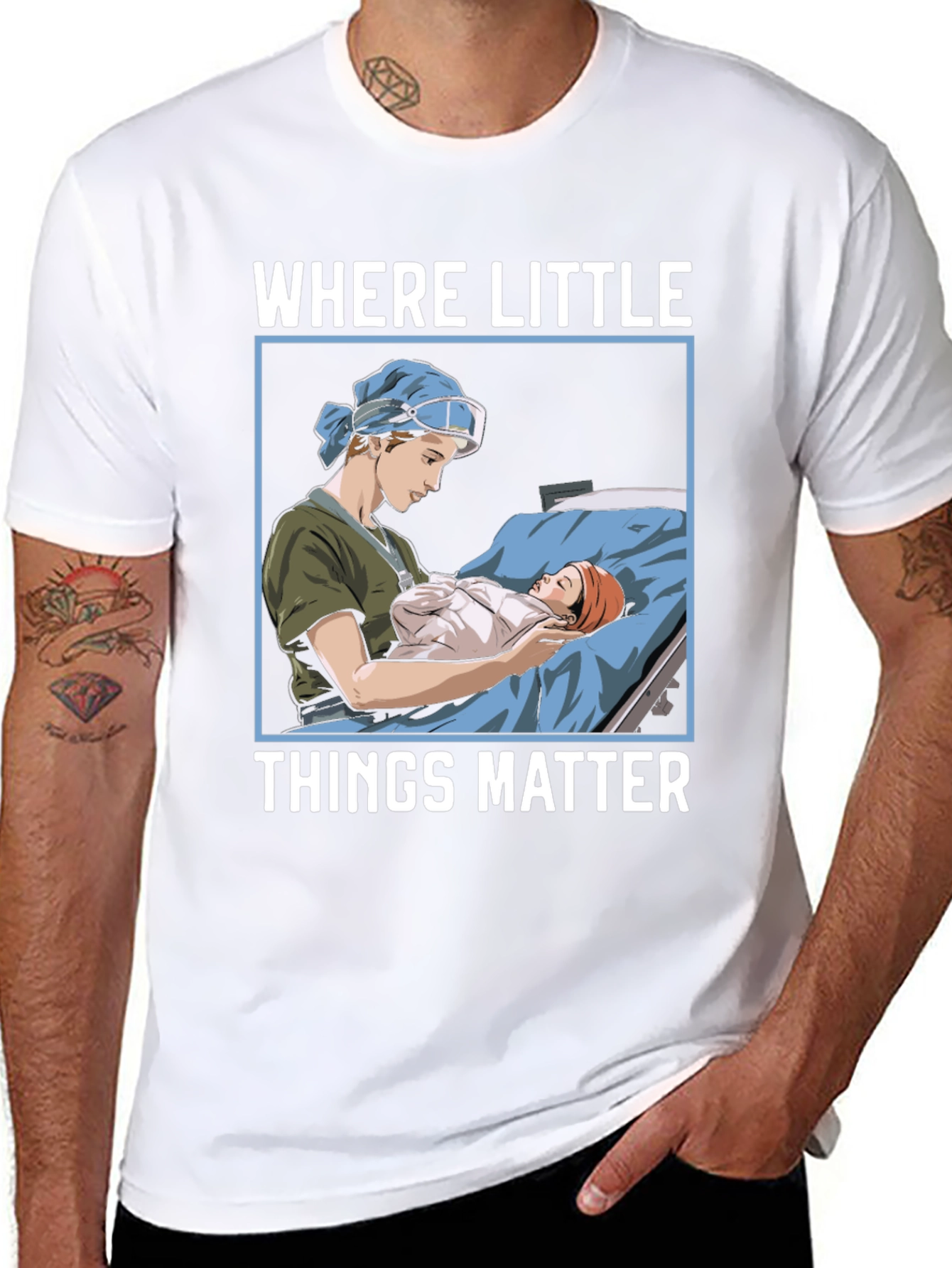 Where Little Things Matter Nurse T-Shirt