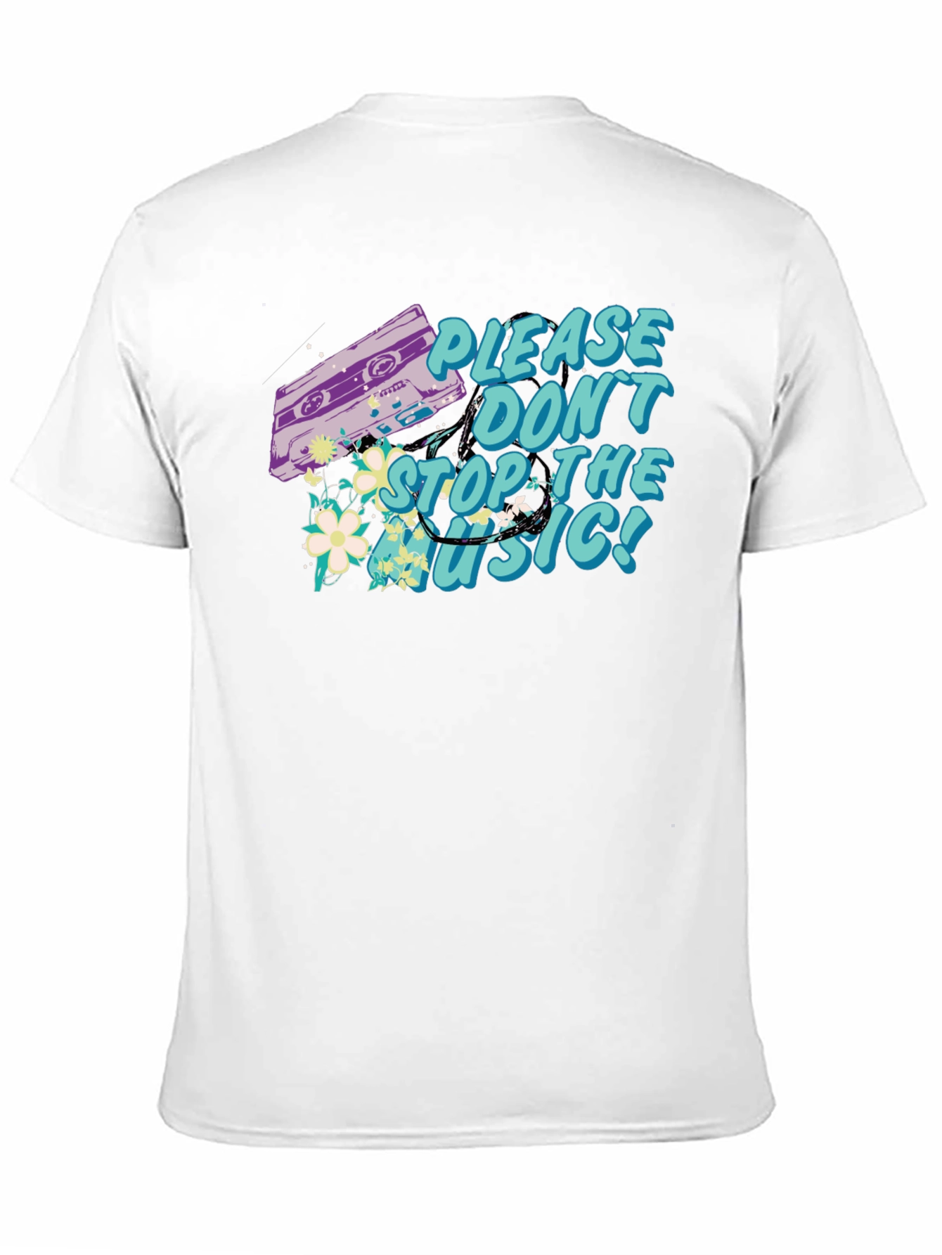 Retro Music Cassette Graphic T-Shirt