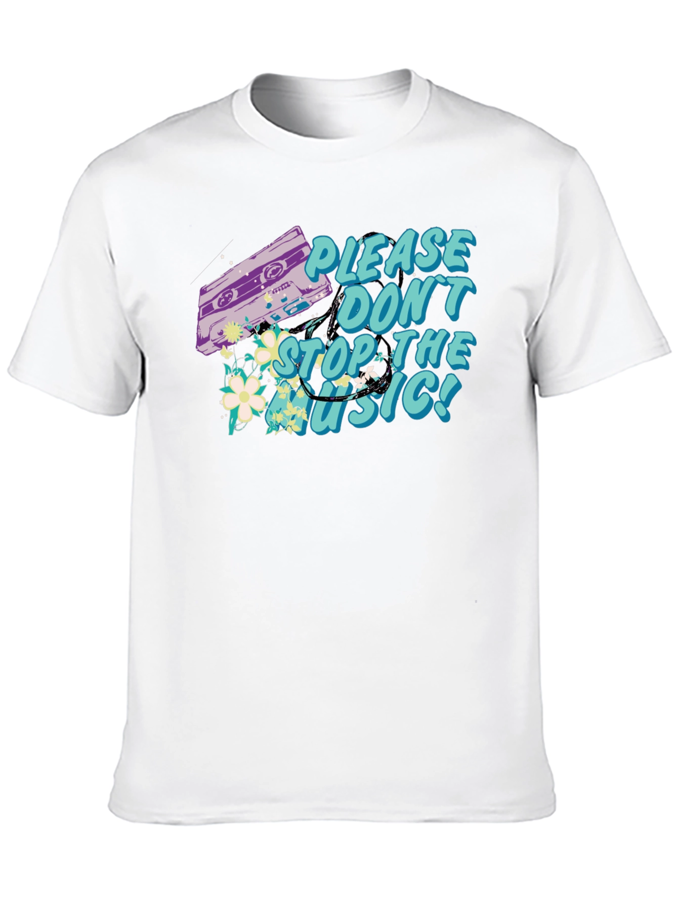 Retro Music Cassette Graphic T-Shirt