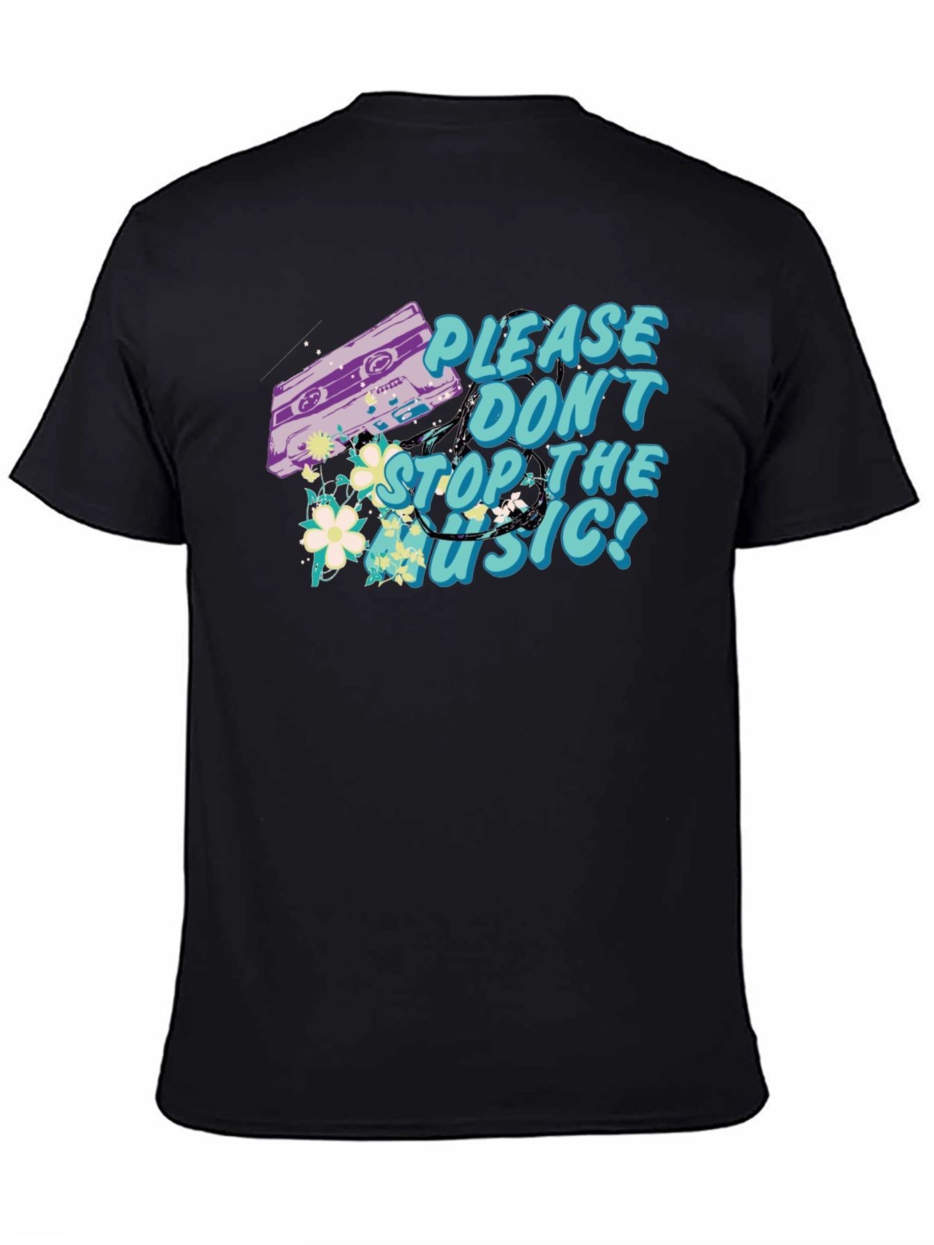 Retro Music Cassette Graphic T-Shirt