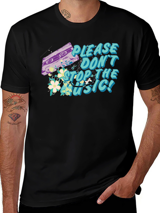 Retro Music Cassette Graphic T-Shirt