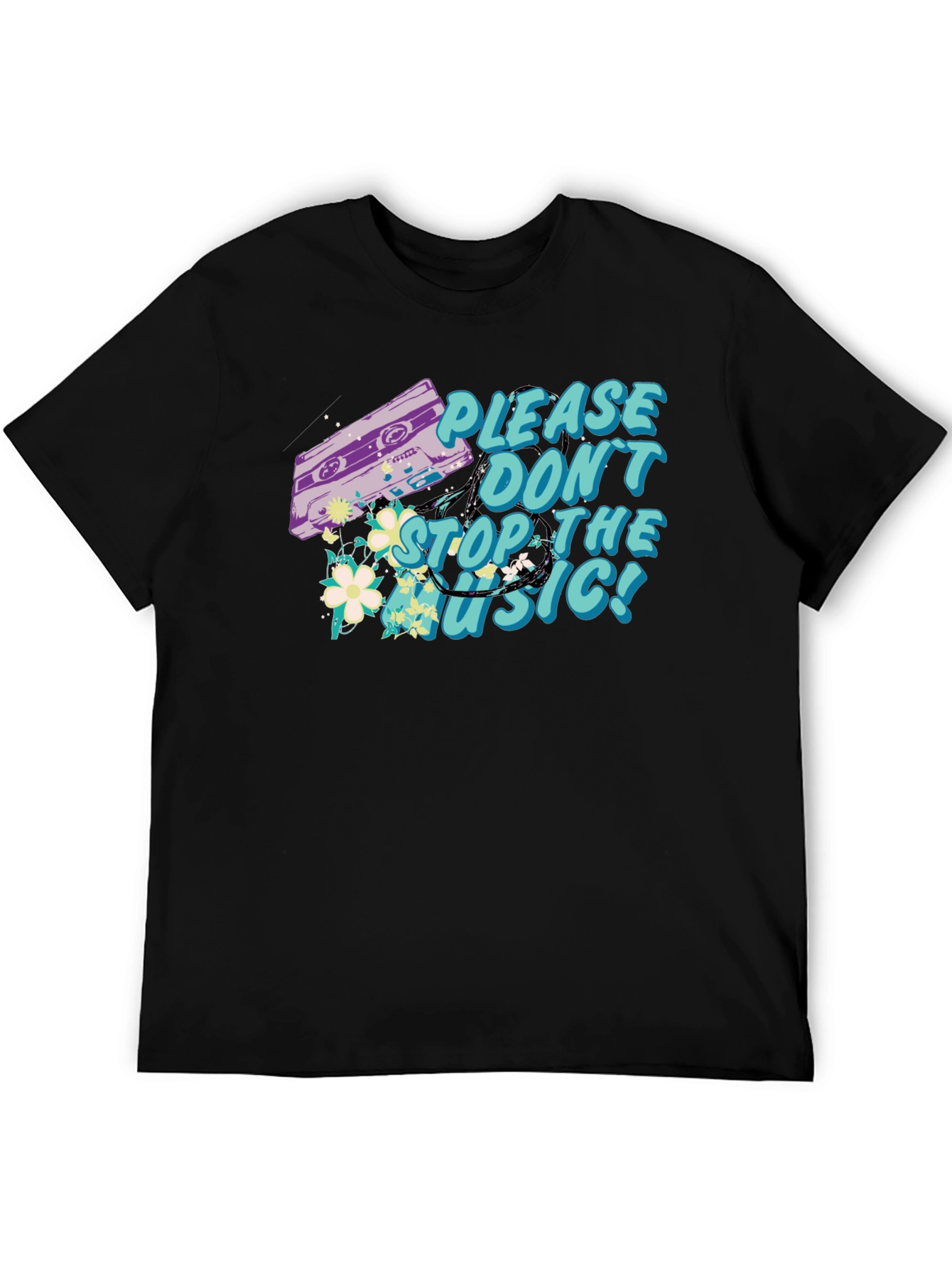 Retro Music Cassette Graphic T-Shirt