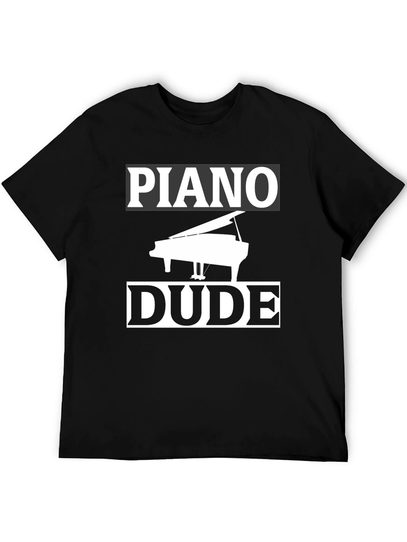 Piano Dude Black Graphic T-Shirt