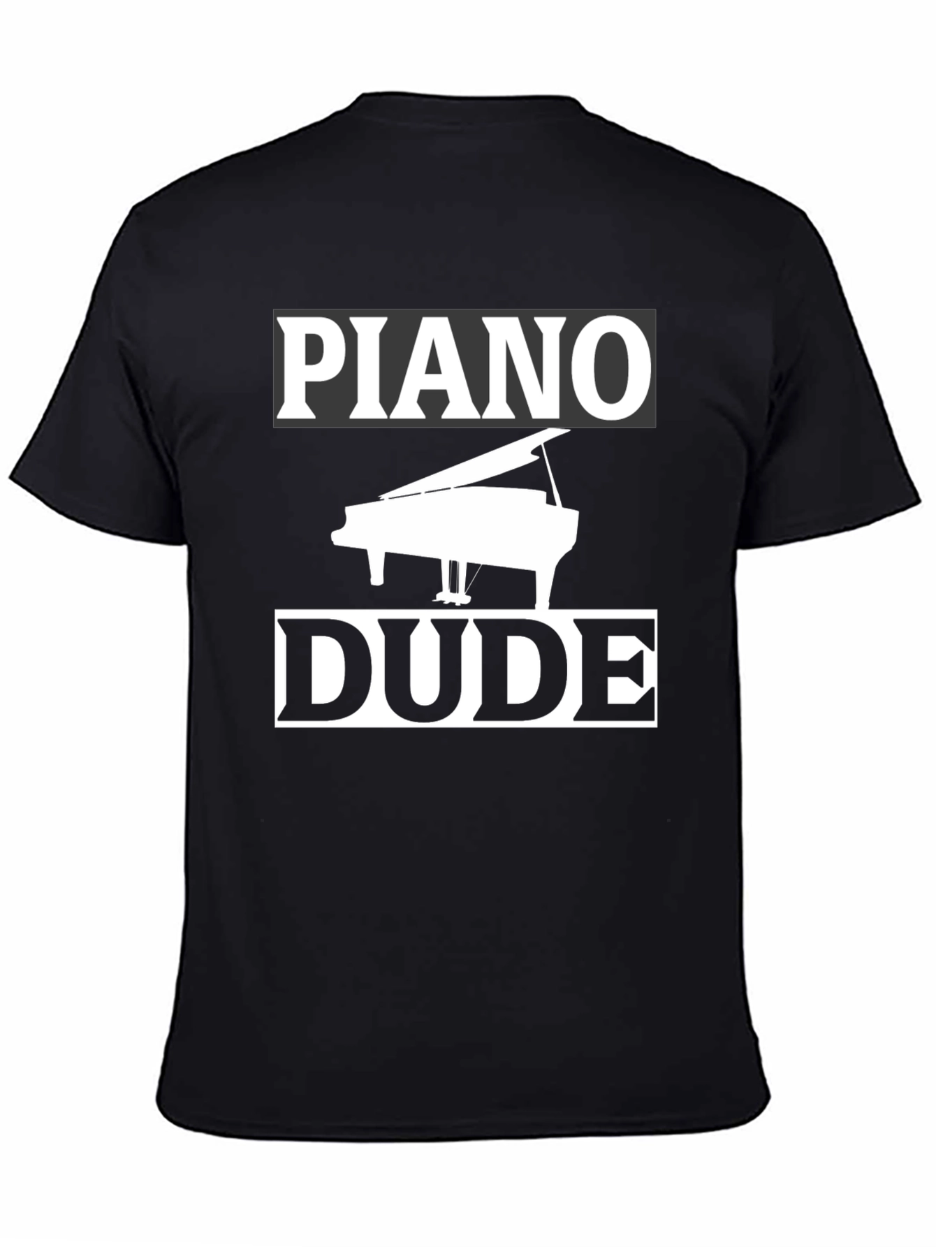 Piano Dude Black Graphic T-Shirt