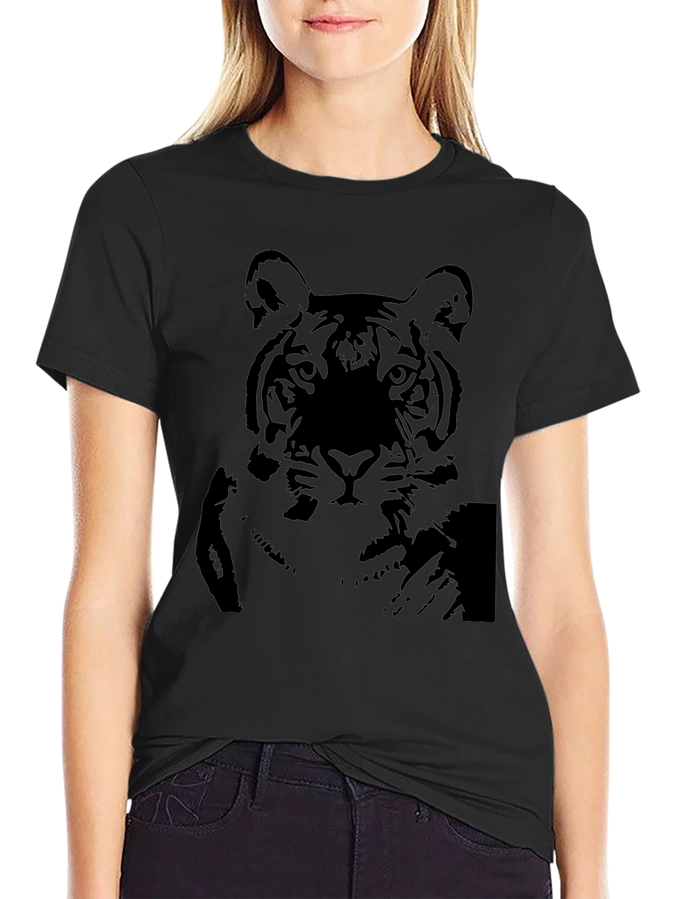 Black Tiger Graphic T-Shirt