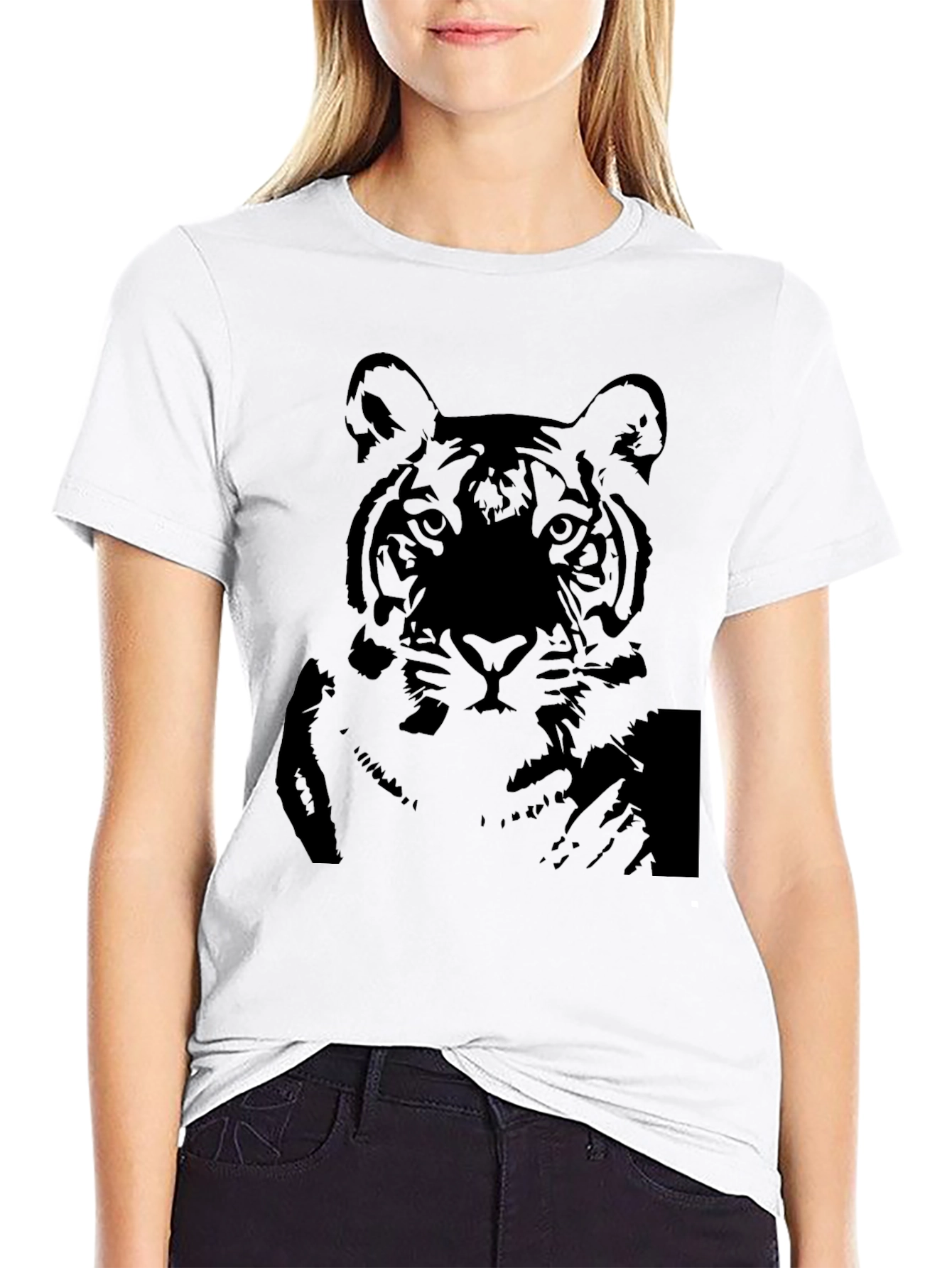 Black Tiger Graphic T-Shirt