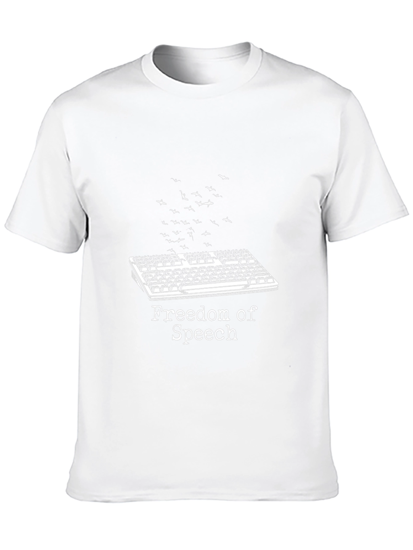 Freedom of Speech Keyboard Bird T-Shirt