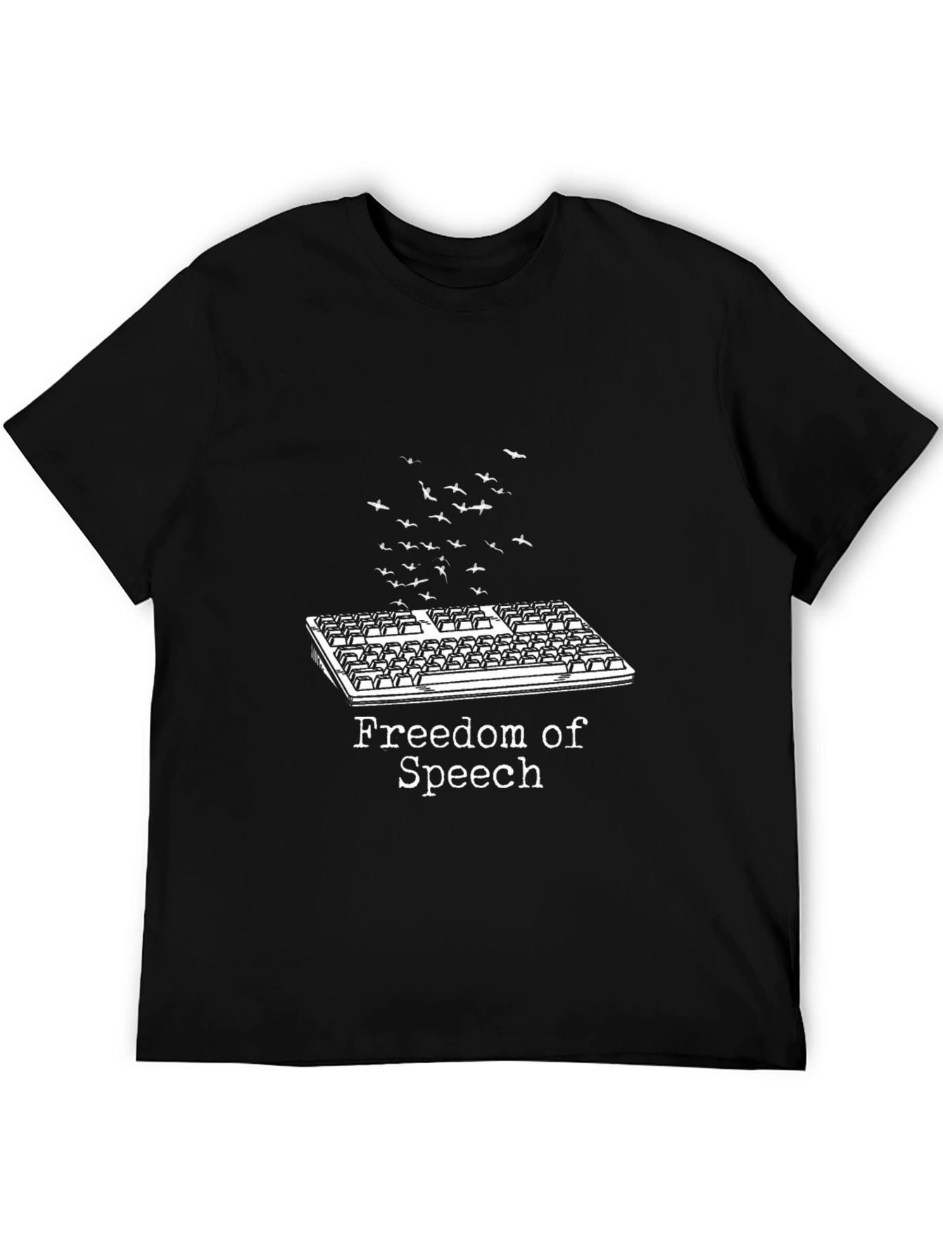 Freedom of Speech Keyboard Bird T-Shirt