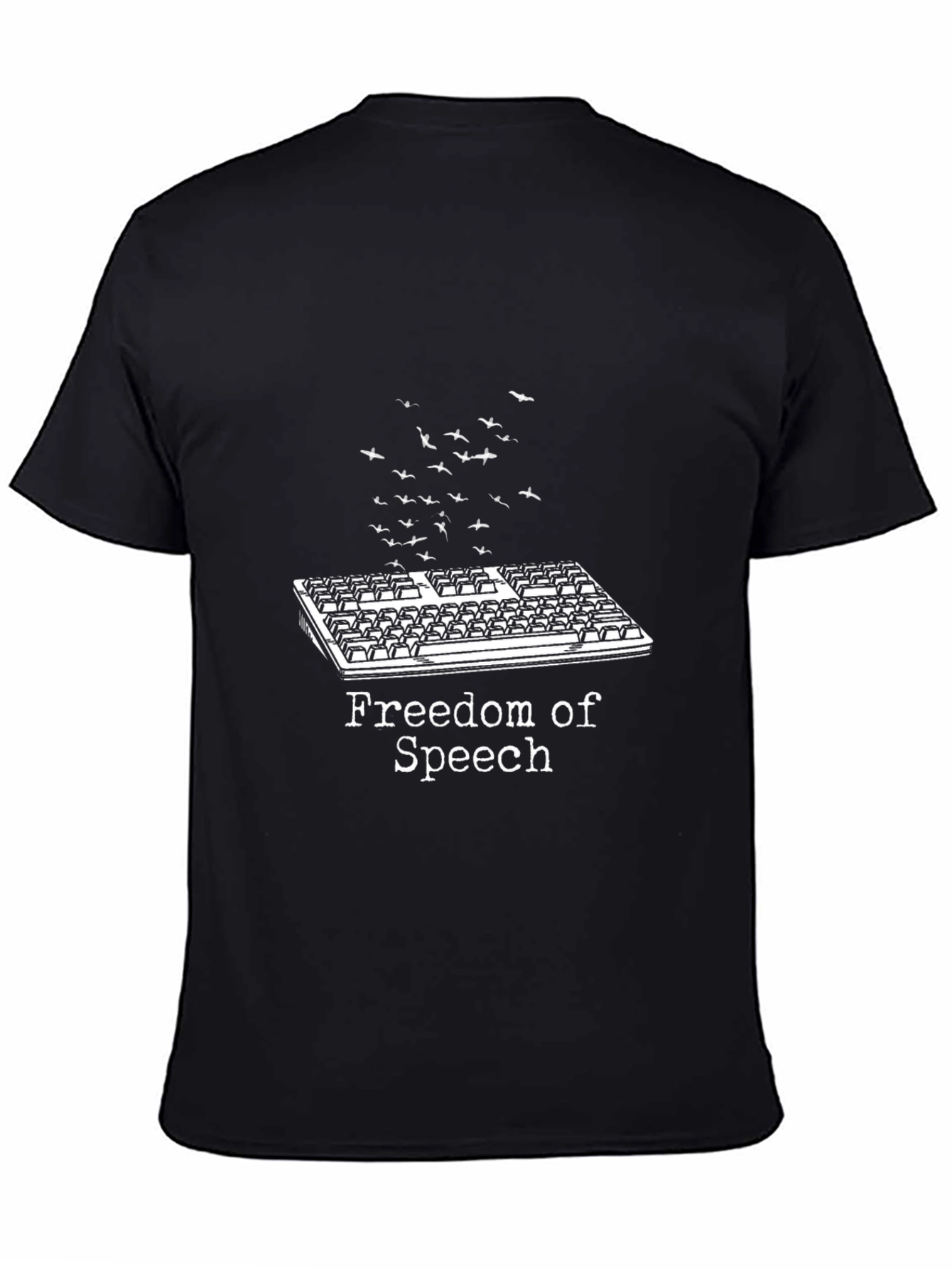 Freedom of Speech Keyboard Bird T-Shirt