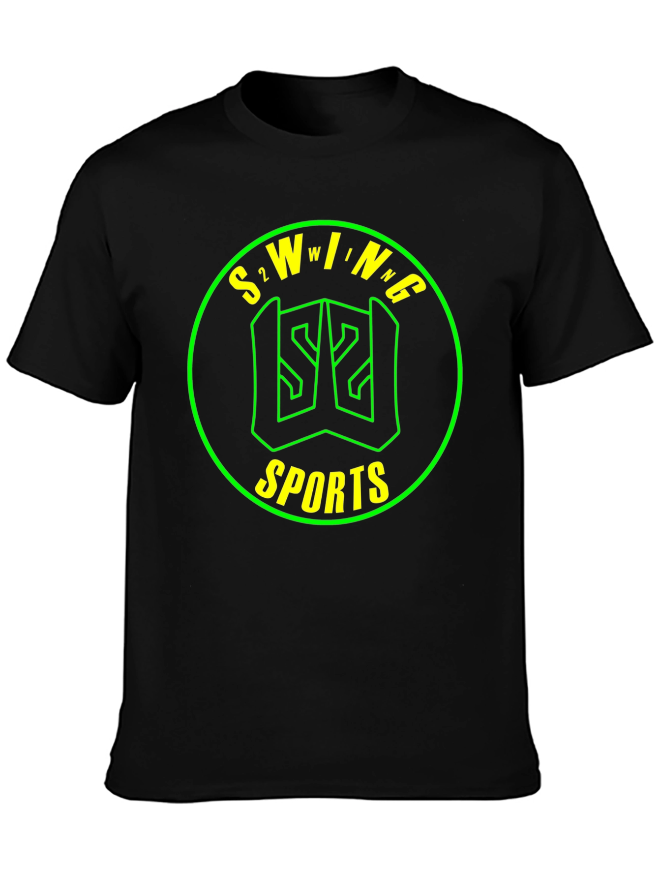 S2WING Sports Graphic Tee - Black