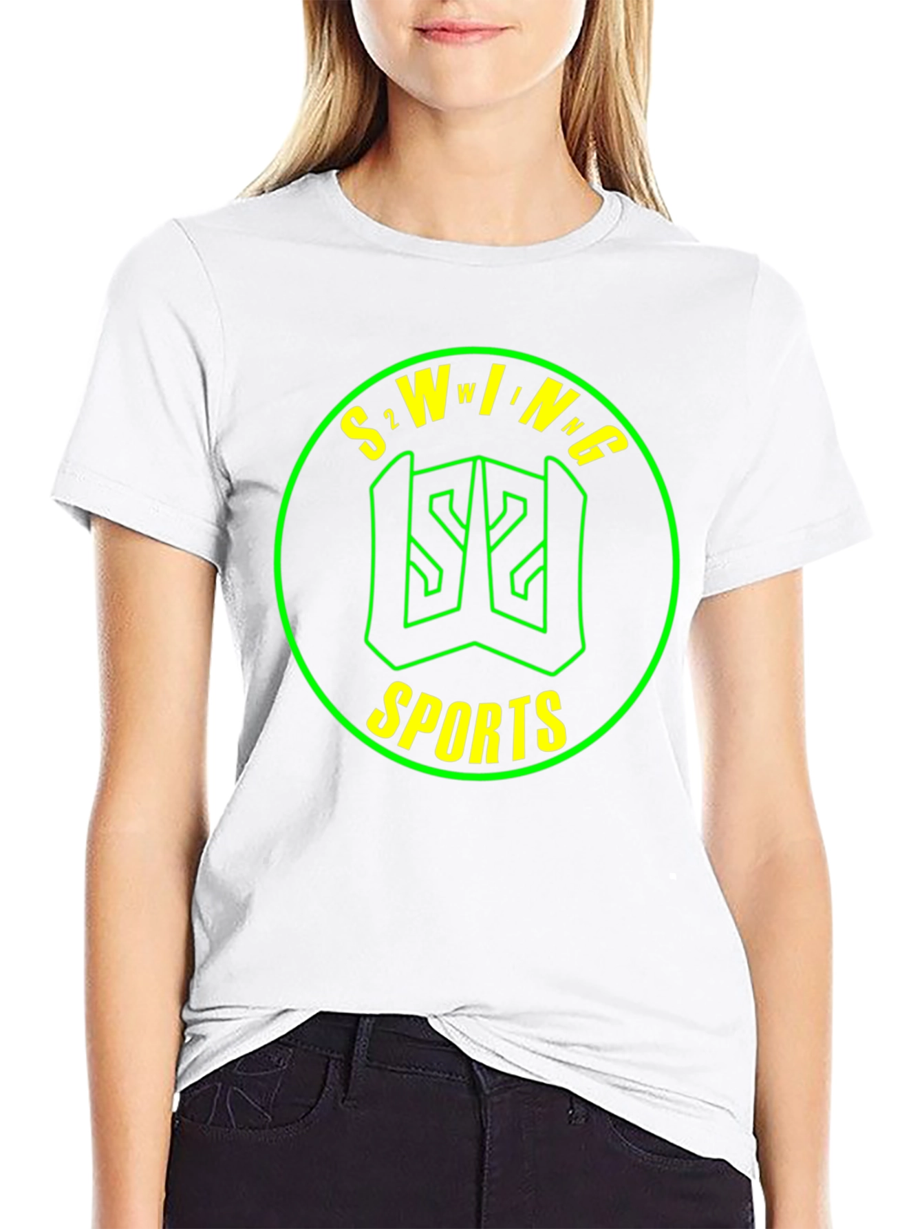 S2WING Sports Graphic Tee - Black