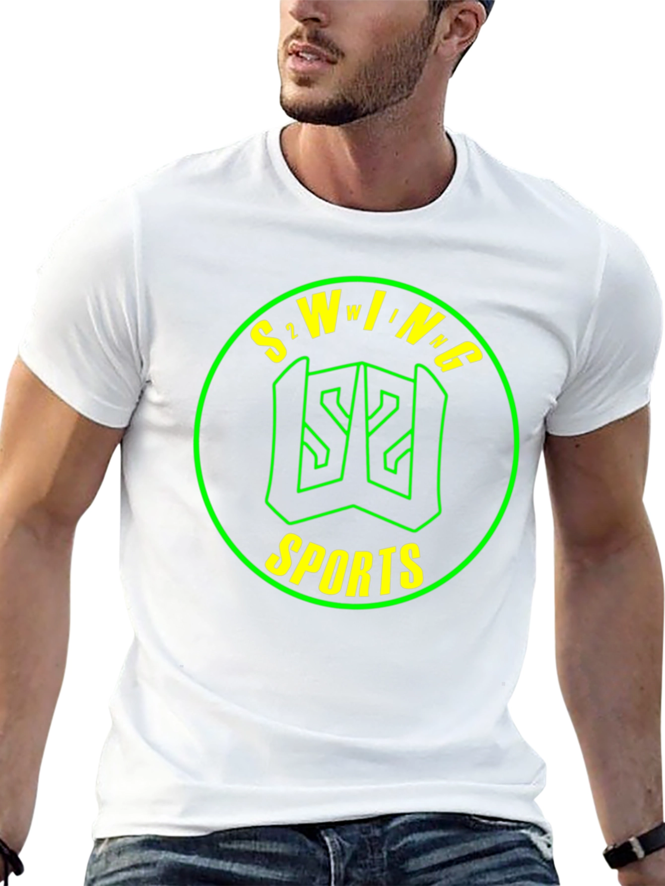 S2WING Sports Graphic Tee - Black