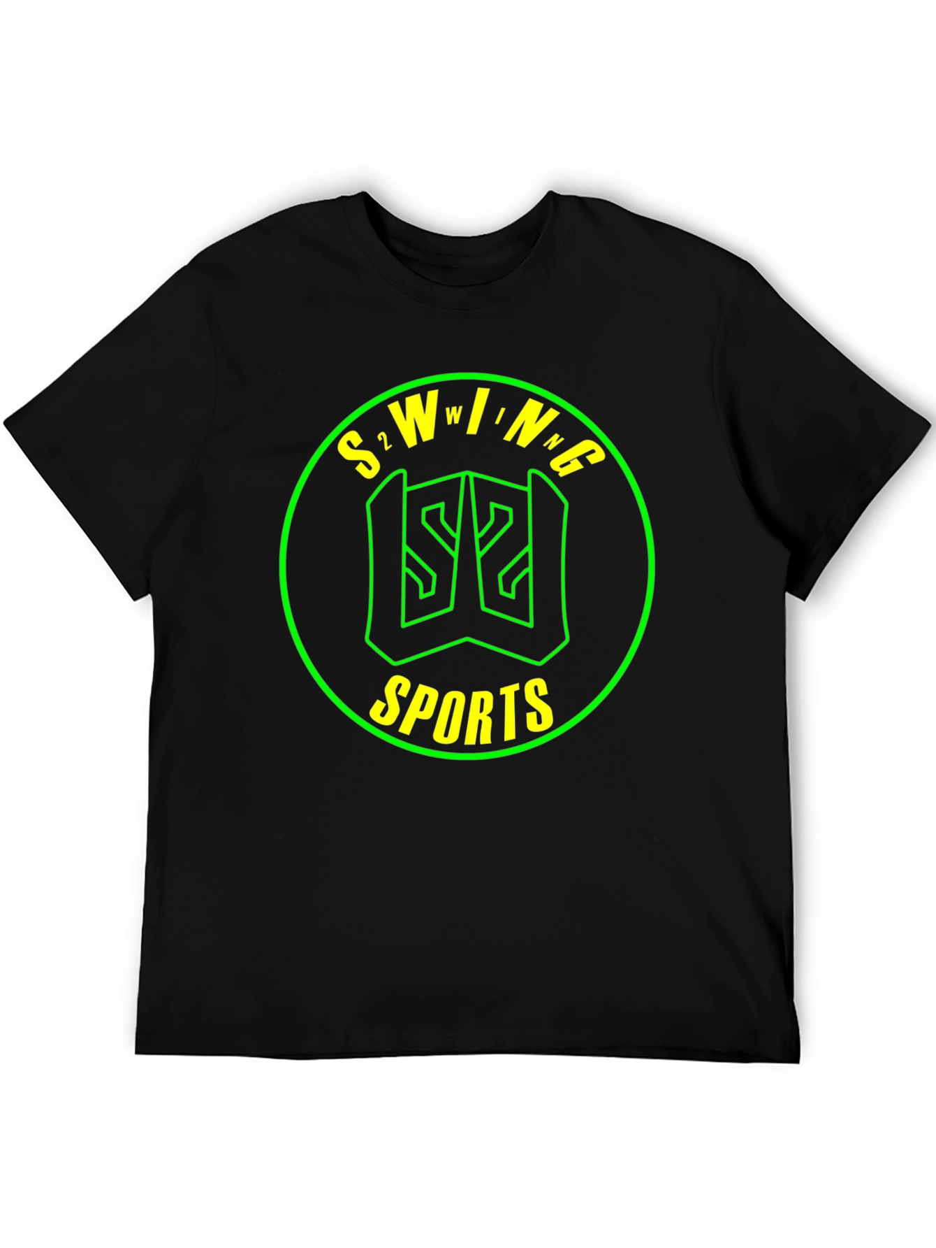 S2WING Sports Graphic Tee - Black