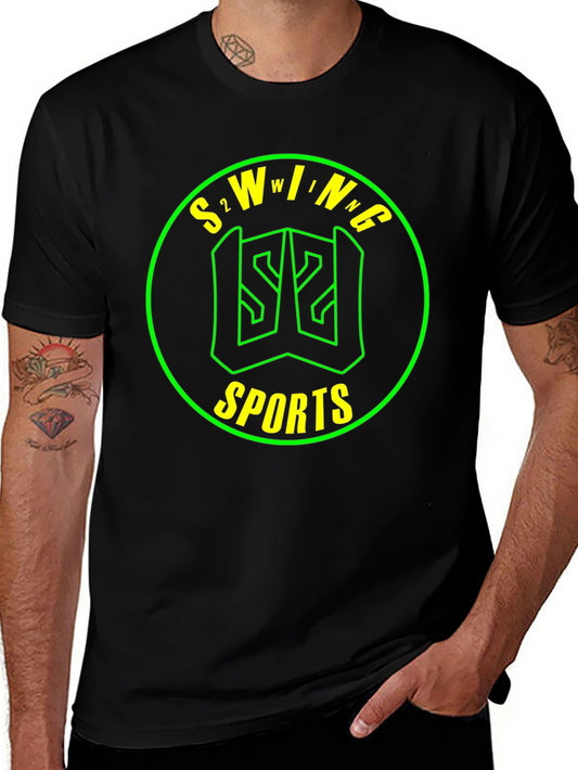 S2WING Sports Graphic Tee - Black