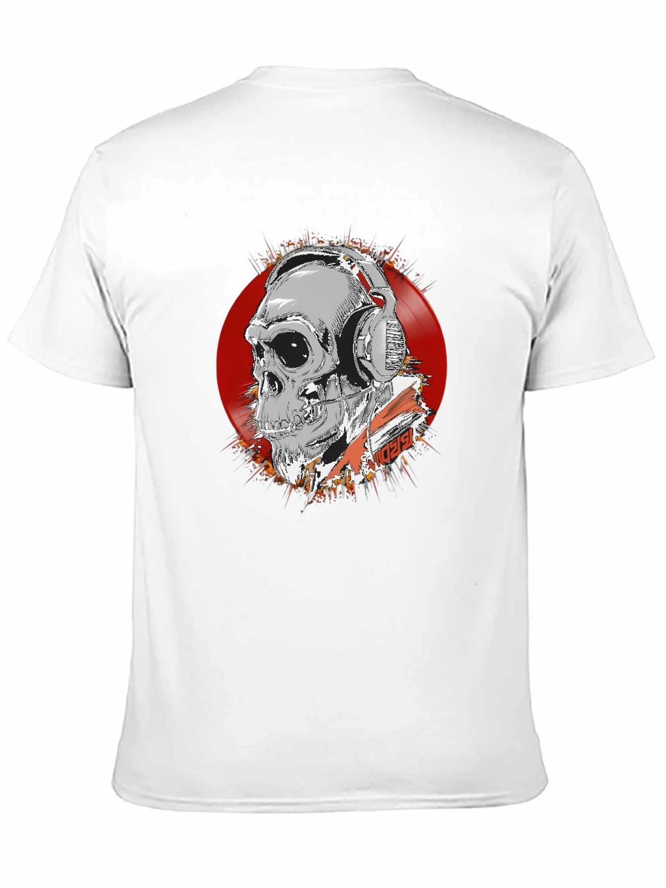Skull DJ Graphic Tee - Dark Style