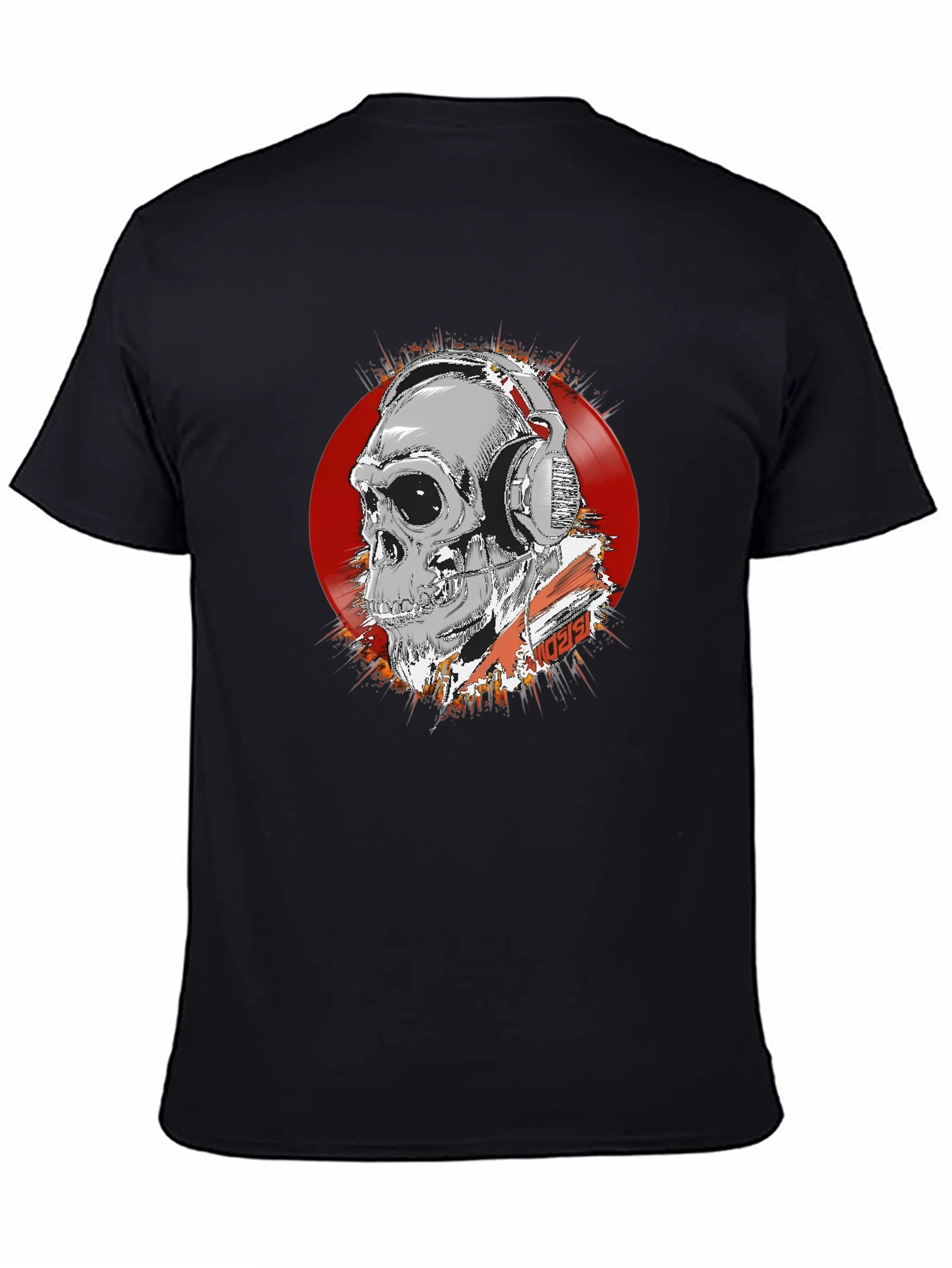 Skull DJ Graphic Tee - Dark Style