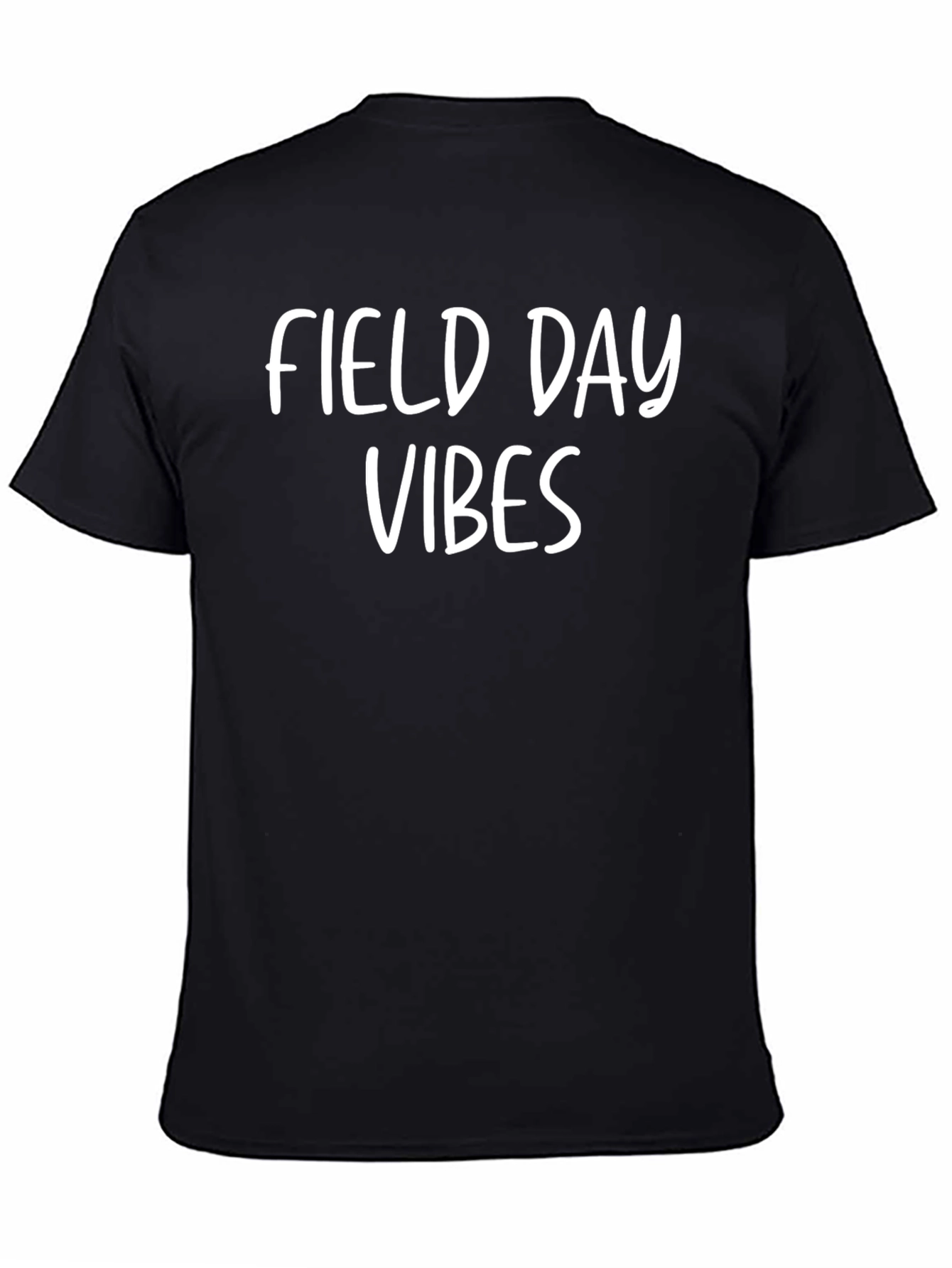 Field Day Vibes Graphic Tee - Casual Black T-Shirt