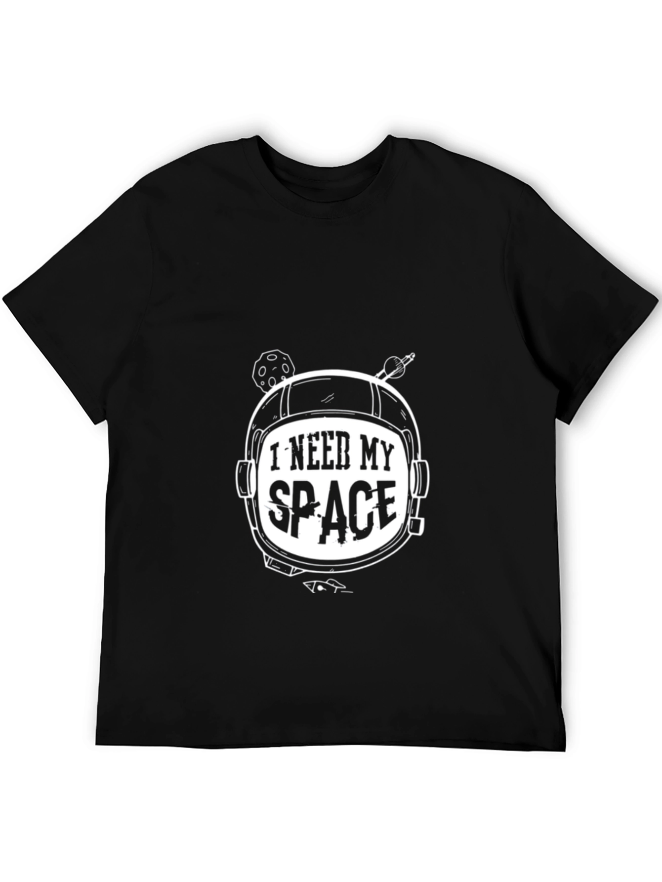 I Need My Space Astronaut Helmet Graphic T-Shirt