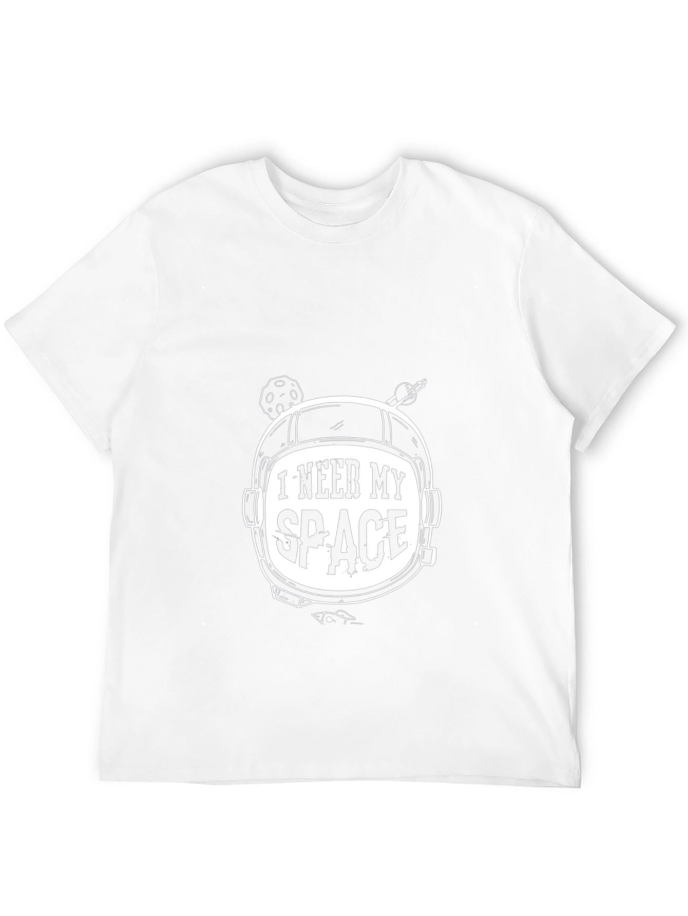 I Need My Space Astronaut Helmet Graphic T-Shirt