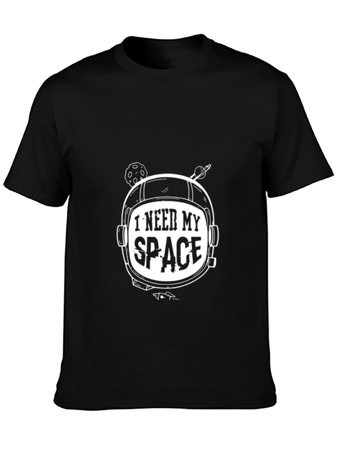 I Need My Space Astronaut Helmet Graphic T-Shirt